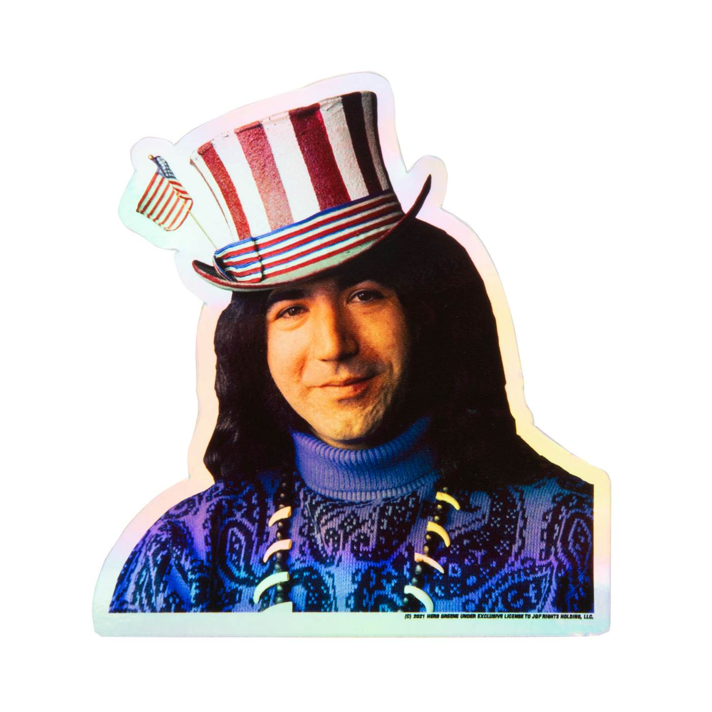 Jerry Garcia Captain Trips Holographic Sticker