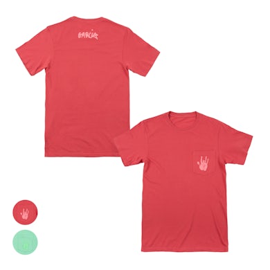 Jerry Garcia Garment Dyed Handprint Pocket T-Shirt