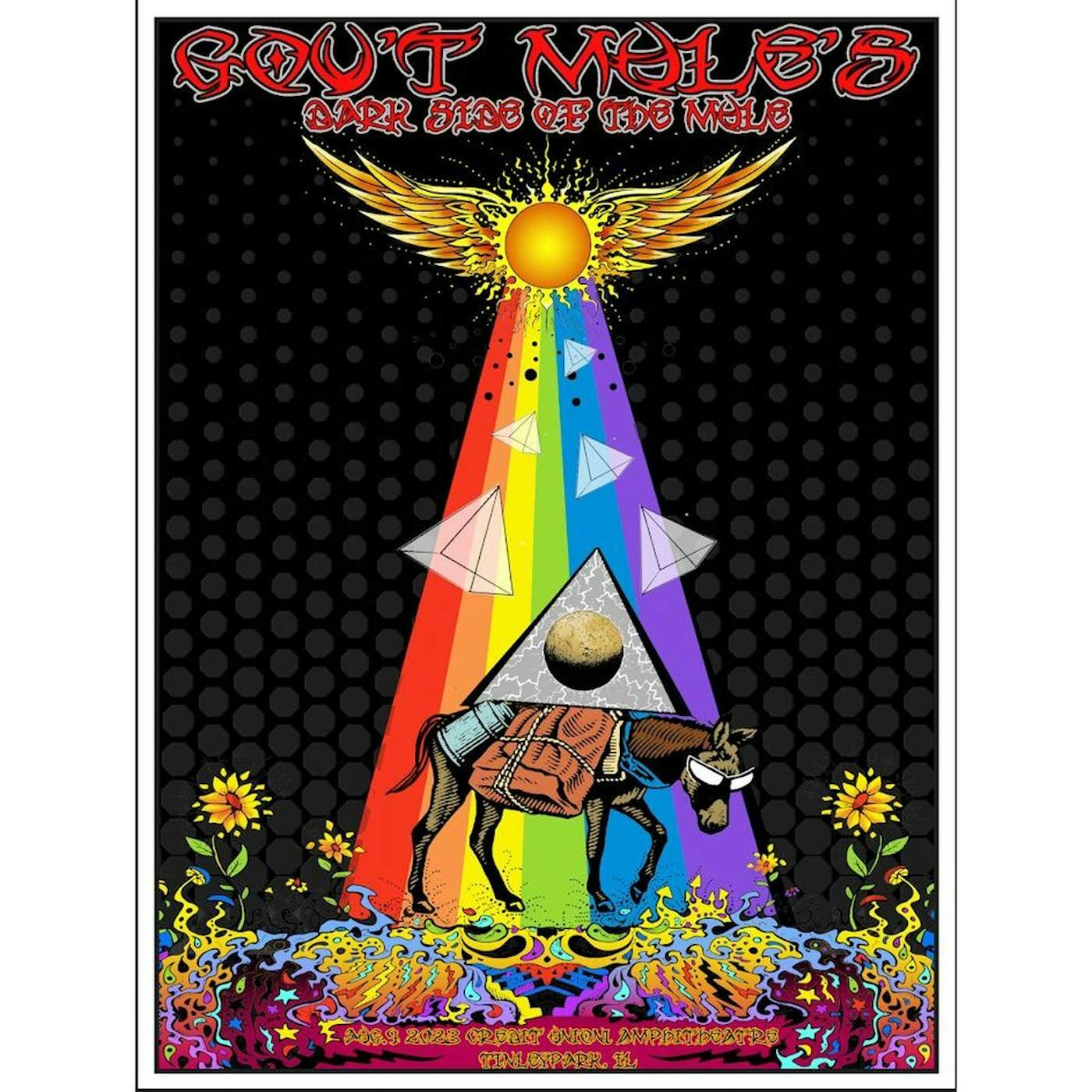 Gov't Mule Tinley Park, IL 2023 Poster by Mike Dubois