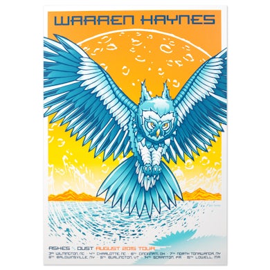 Warren Haynes August 2015 Tour Poster