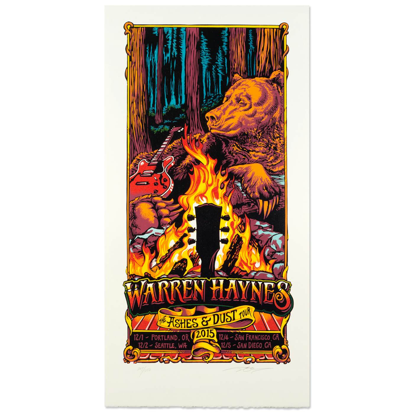 Warren Haynes Fall Tour 2015 Poster