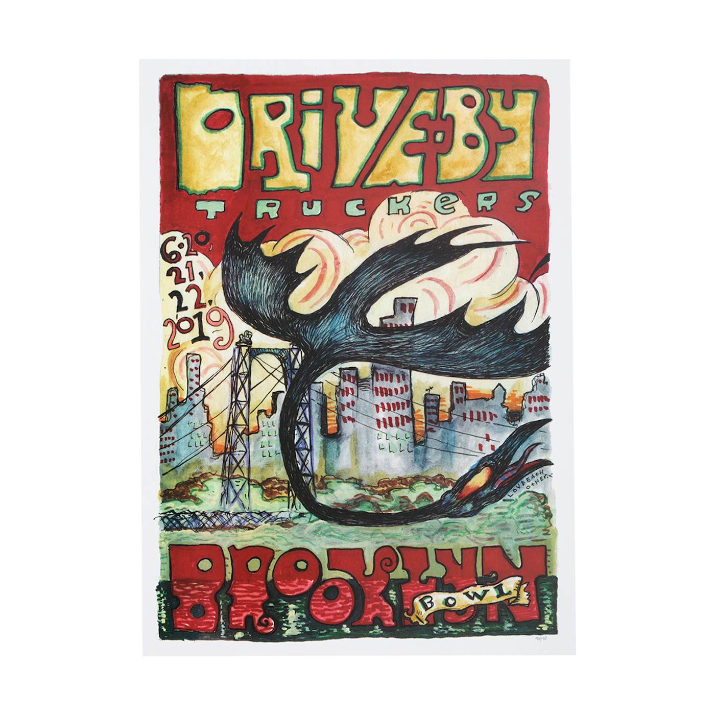 Drive-By Truckers Brooklyn Bowl June 20-22 2019 Poster
