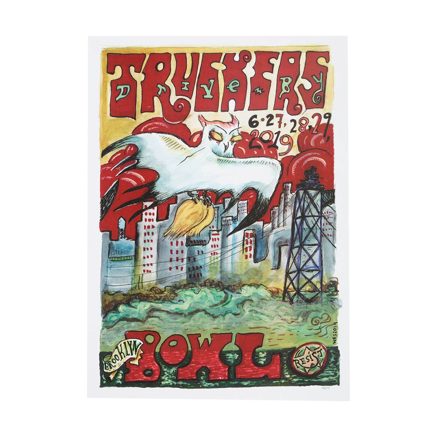 Drive-By Truckers Brooklyn Bowl June 27-29 2019 Poster