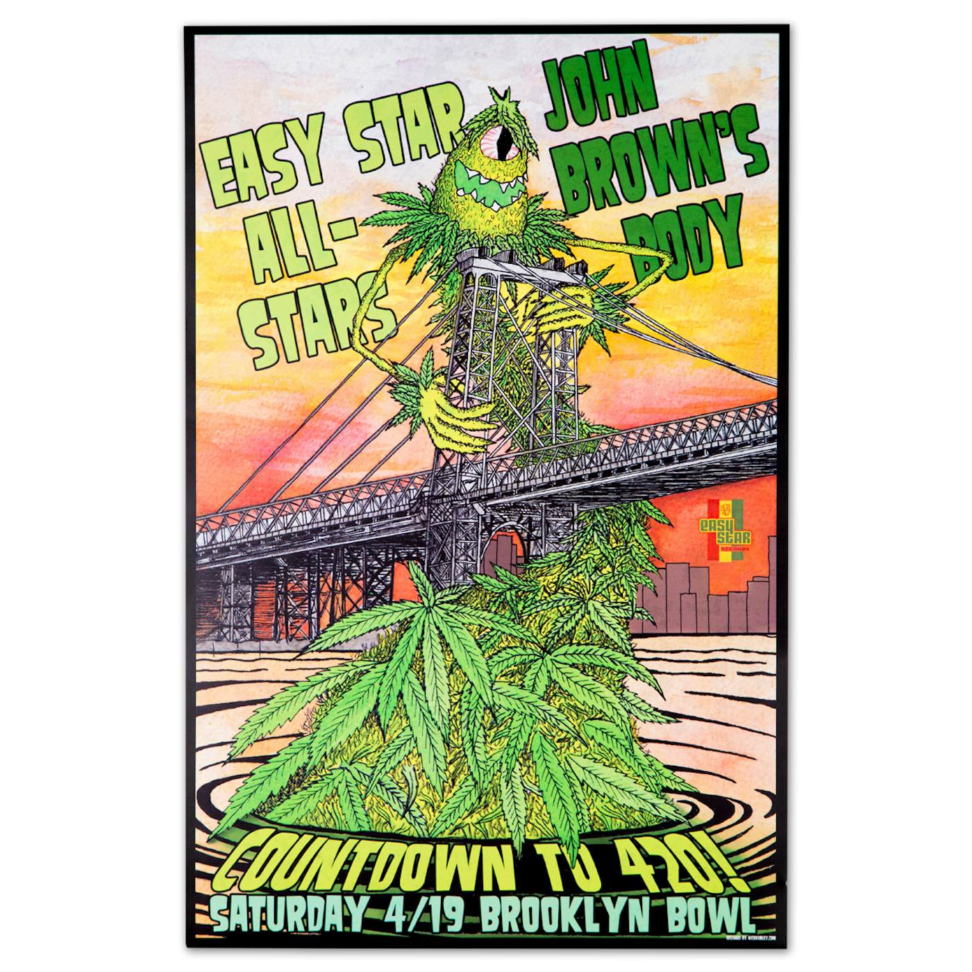 Easy Star Records Easy Star All-Stars / John Brown’s Body Countdown To 4/20 Poster
