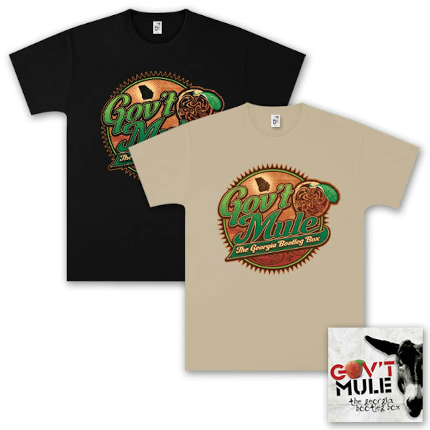 Evil Teen Records Gov't Mule – The Georgia Bootleg Box Set CD and T-Shirt Bundle