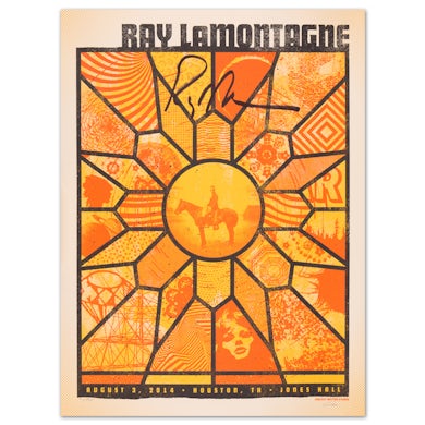 Ray LaMontagne 2014 Houston, TX Event Poster (SIGNED)