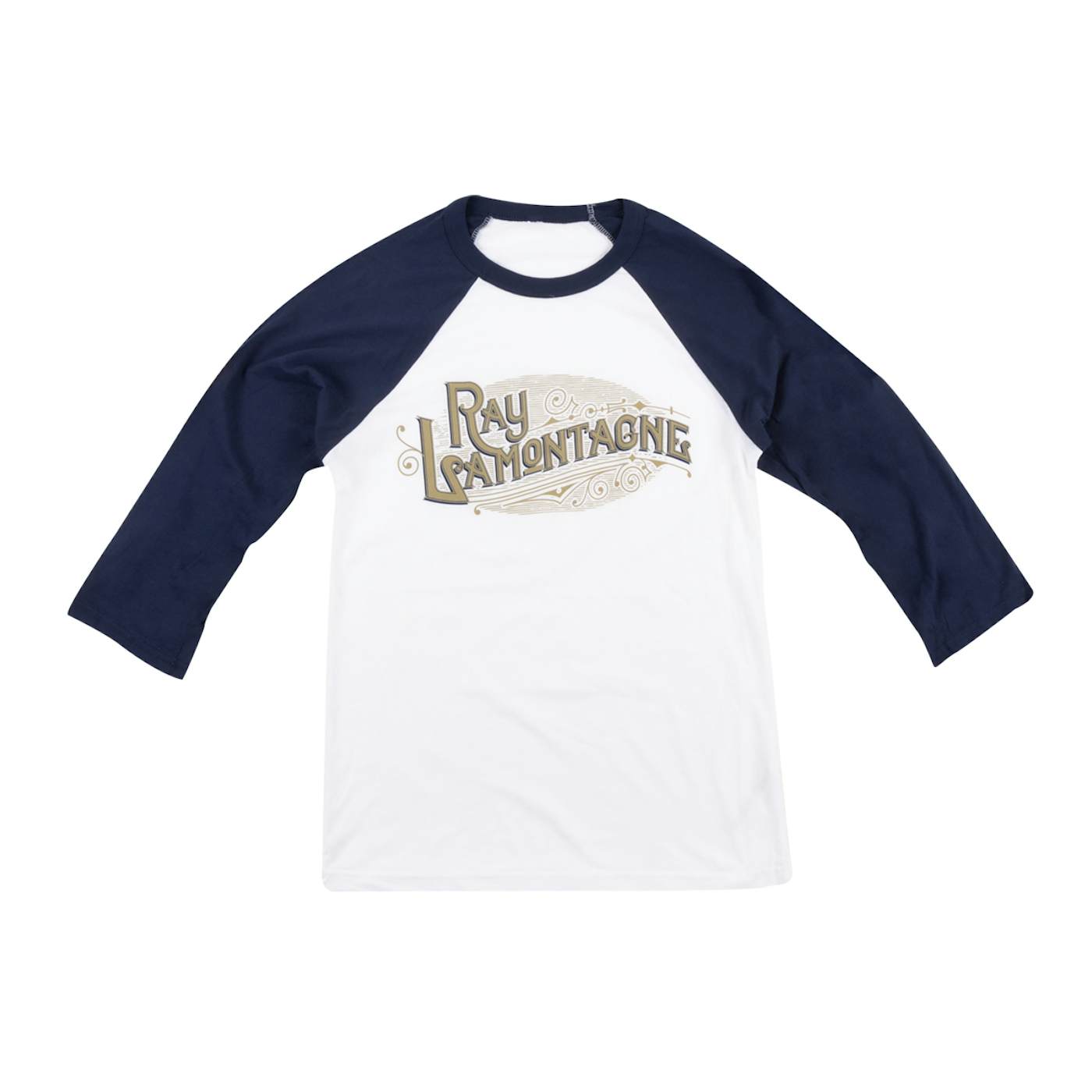 Ray LaMontagne White Long Sleeve Raglan T-shirt