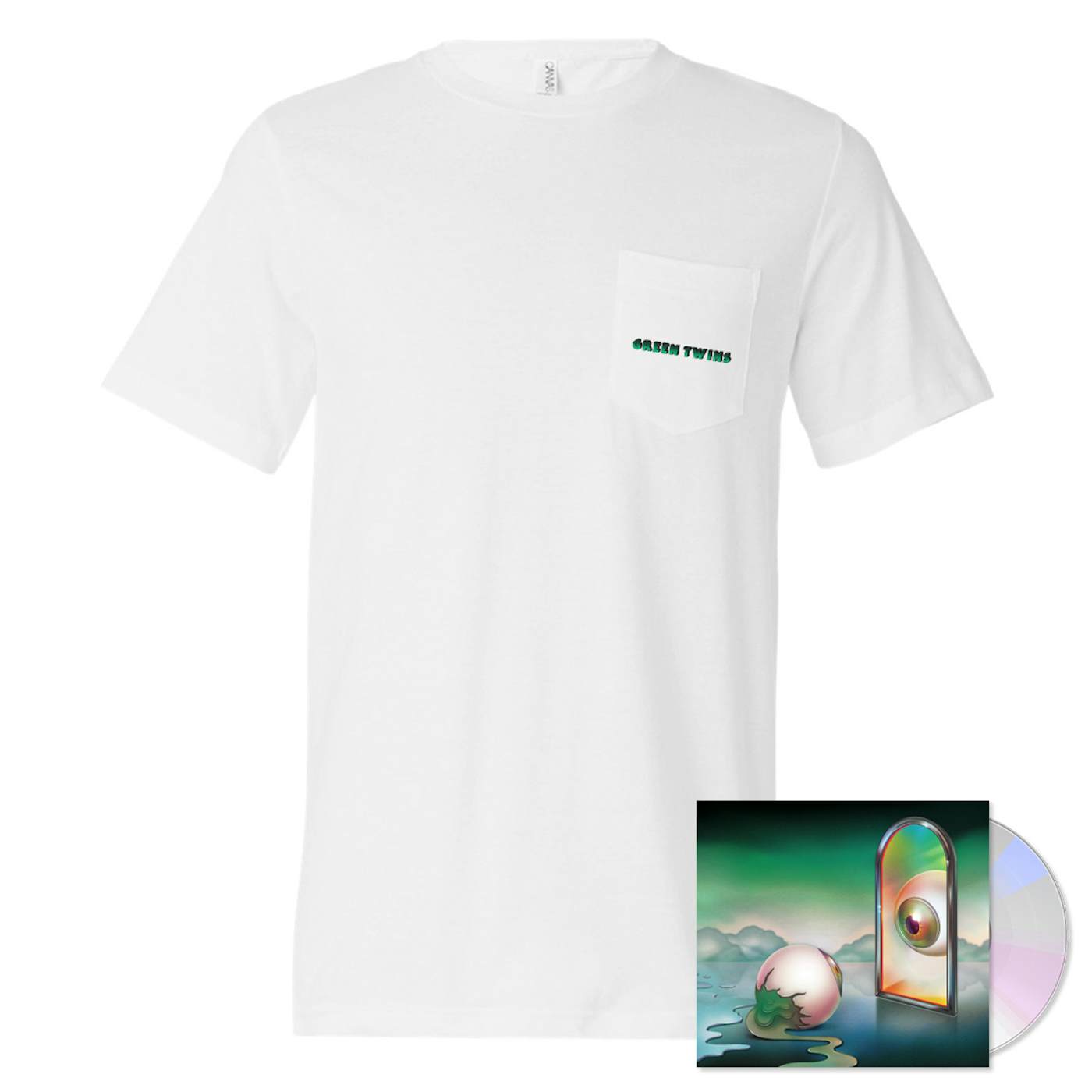 Nick Hakim - Green Twins CD + T-Shirt Bundle