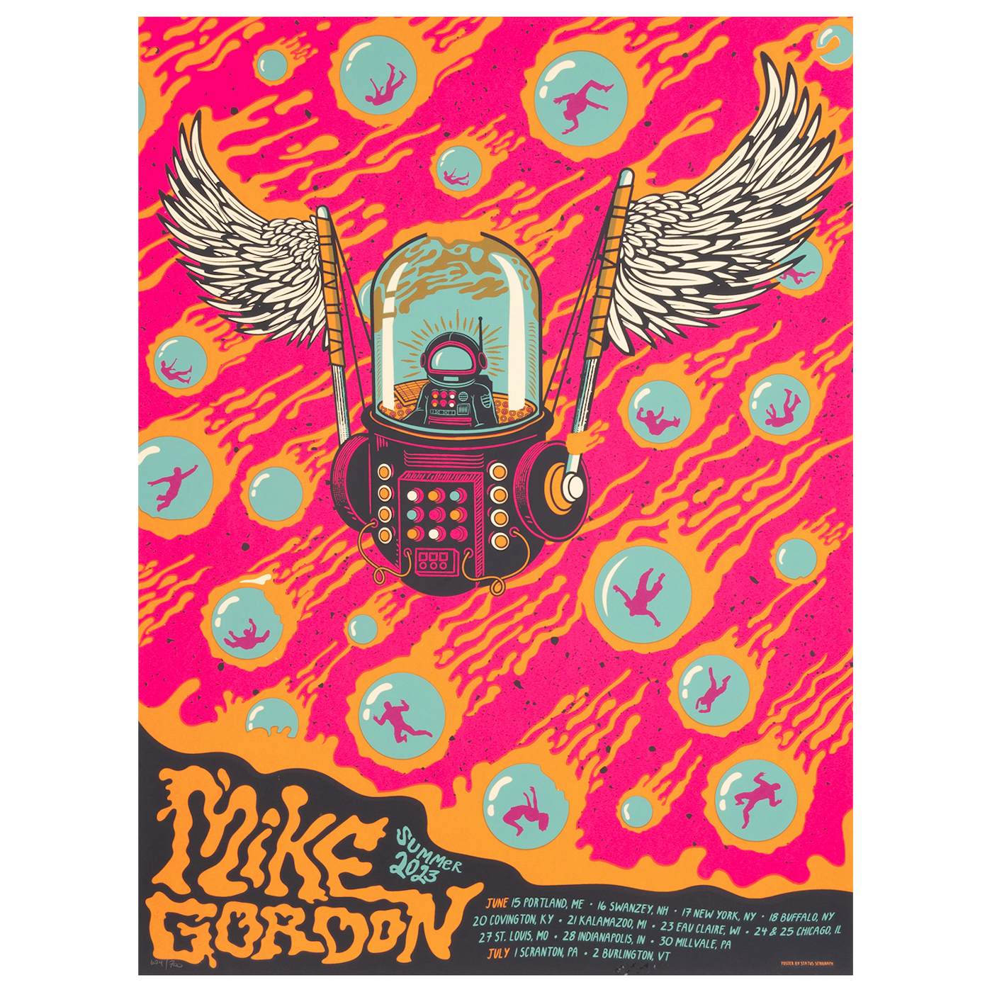 Mike Gordon Summer ’23 Flying Games Poster