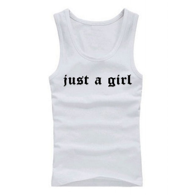 No Doubt Just a Girl Ribbed Tank Top