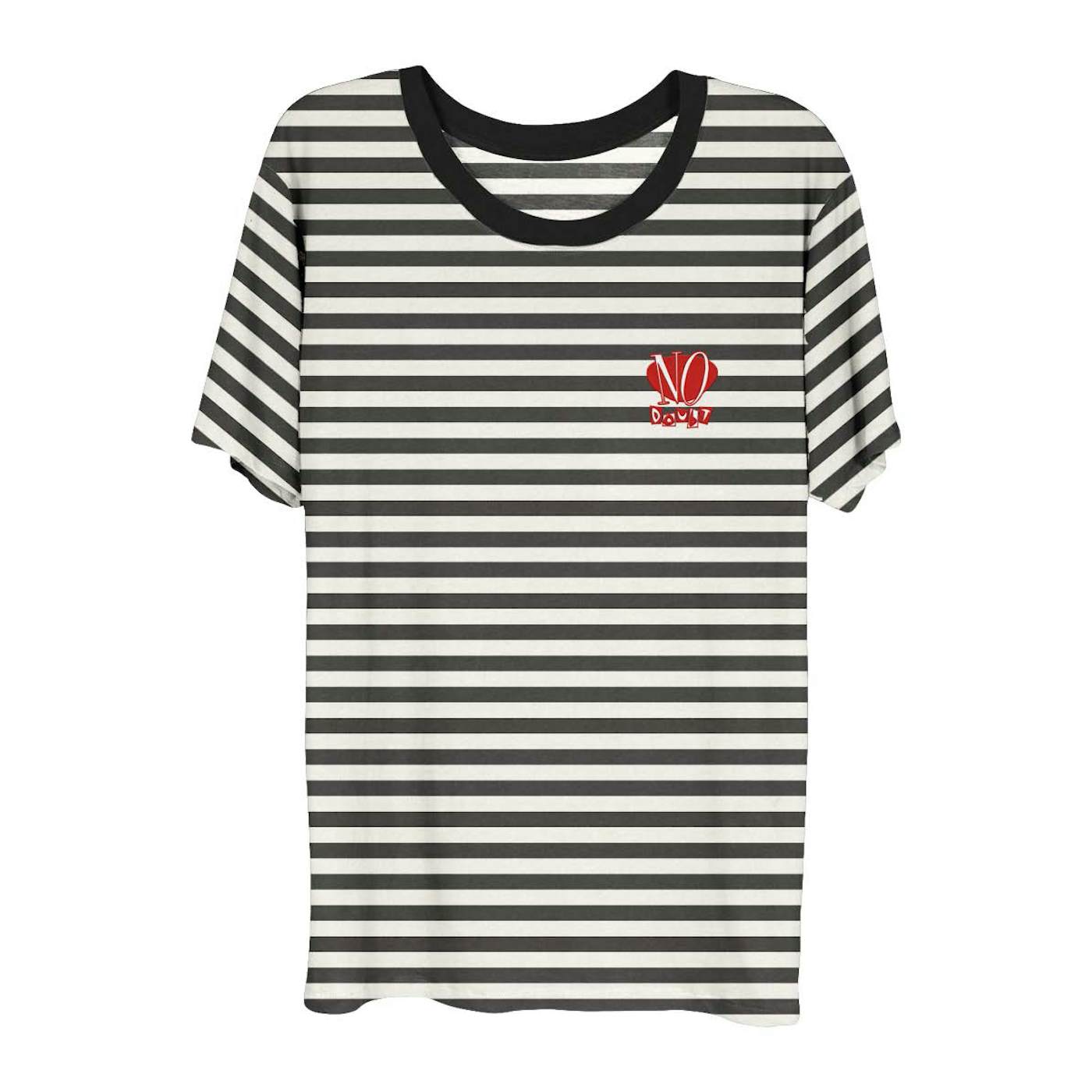 Striped No Doubt Logo Ringer T-Shirt