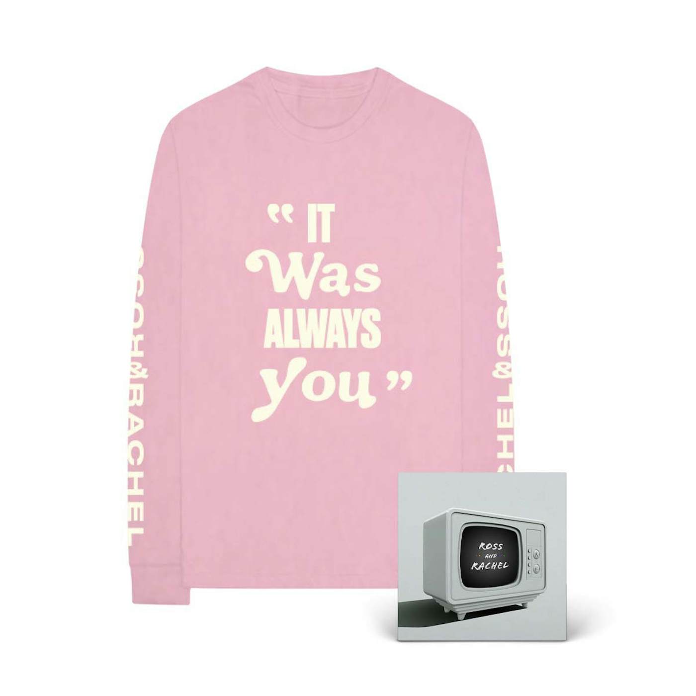 Jake Miller ROSS & RACHEL Pink Long-Sleeve T-Shirt + Digital Download