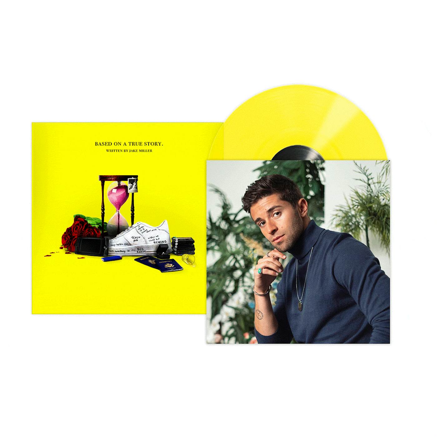 Jake Miller BASED ON A TRUE STORY. EP TRANSLUCENT YELLOW VINYL