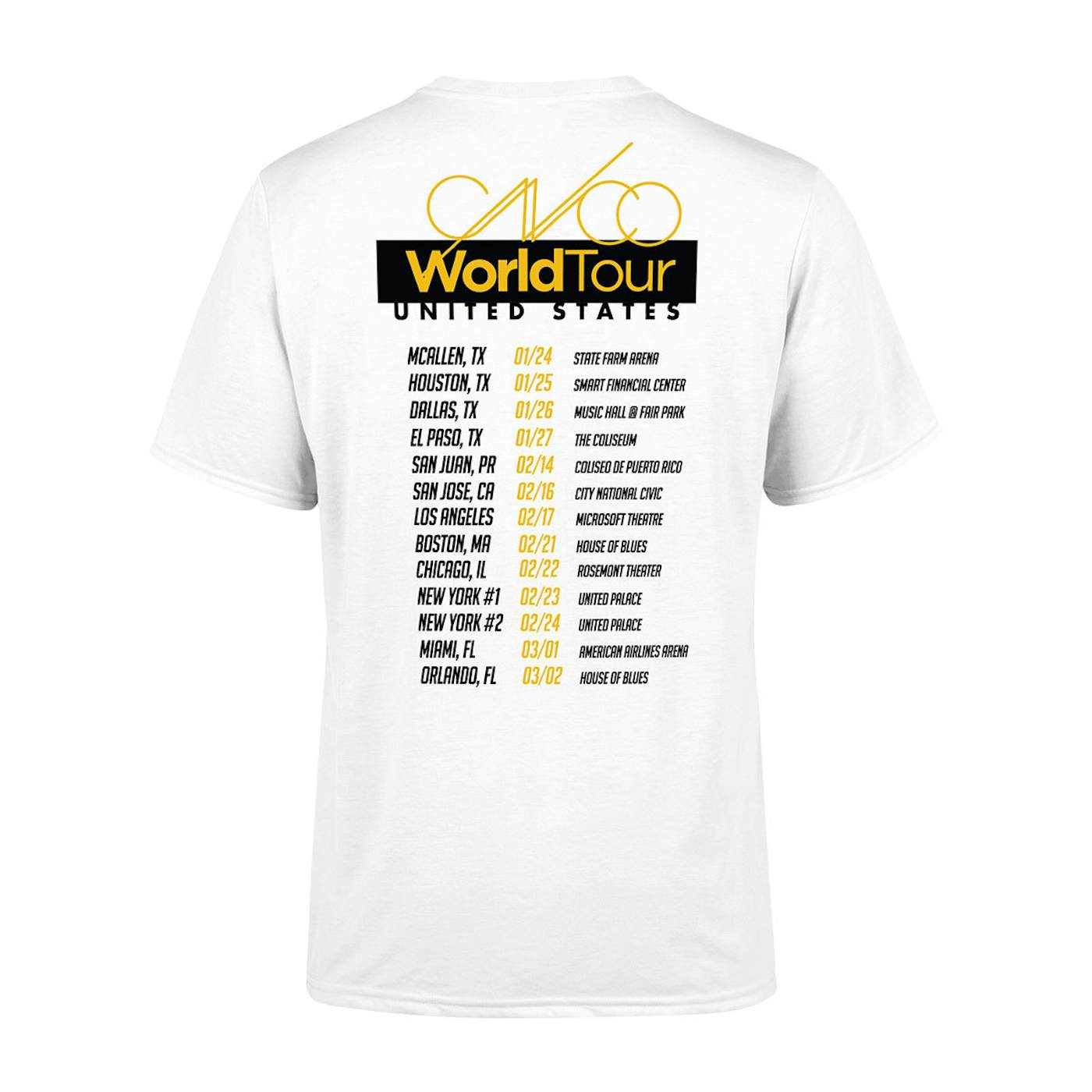 CNCO - 2019 World Tour T-shirt