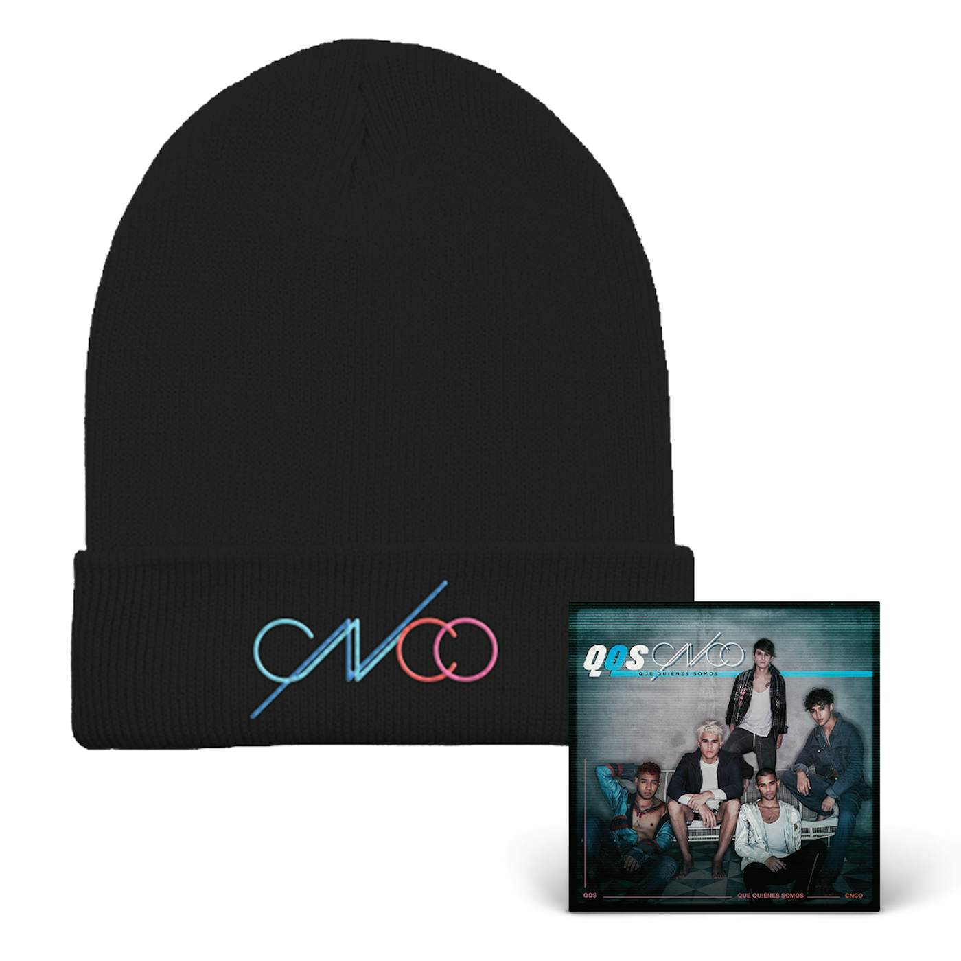 CNCO QQS Black Beanie + Digital Album