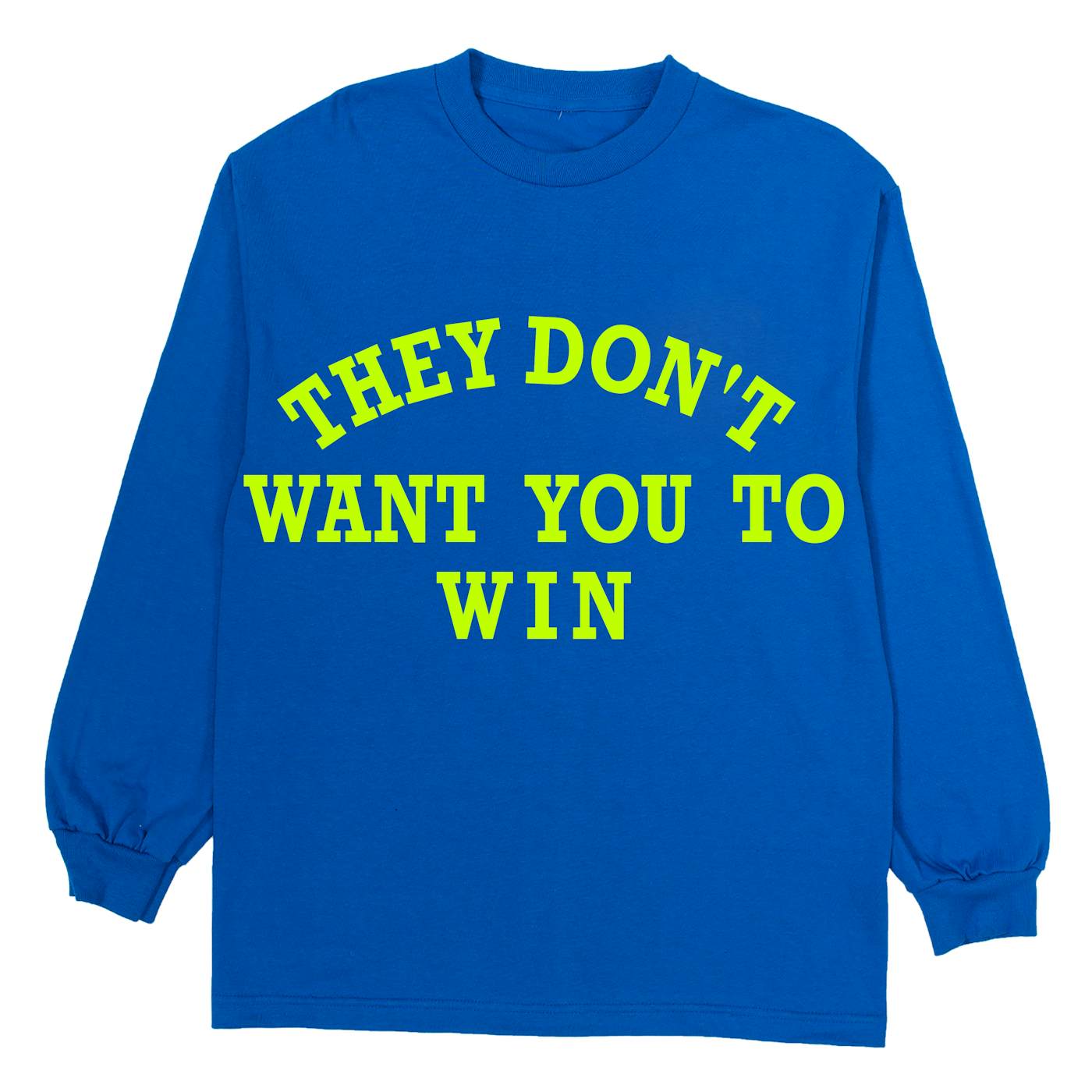 DJ Khaled They Don't Want You To Win Blue Long-Sleeve T-Shirt