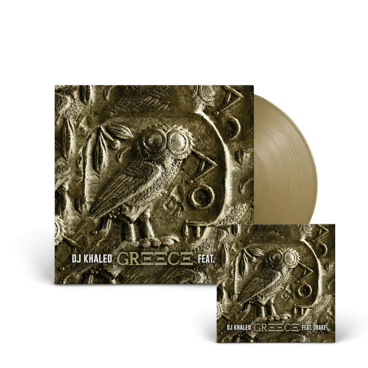 DJ Khaled “GREECE”  7” Gold Single LP + Digital Download (Vinyl)