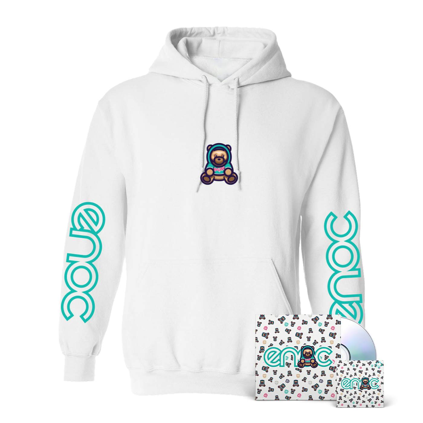 ENOC White Hoodie + Album - Ozuna