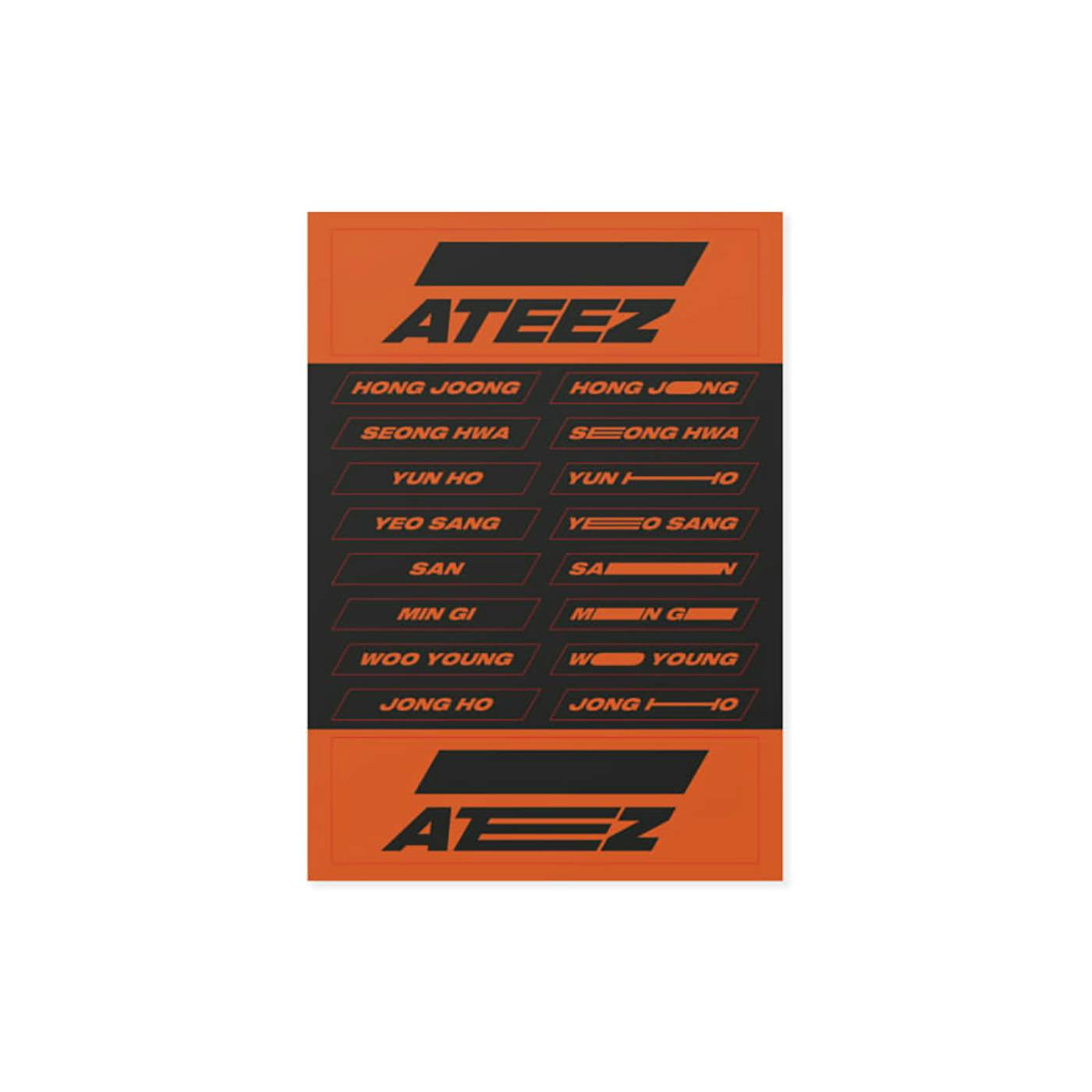 ATEEZ Orange Logo Sticker