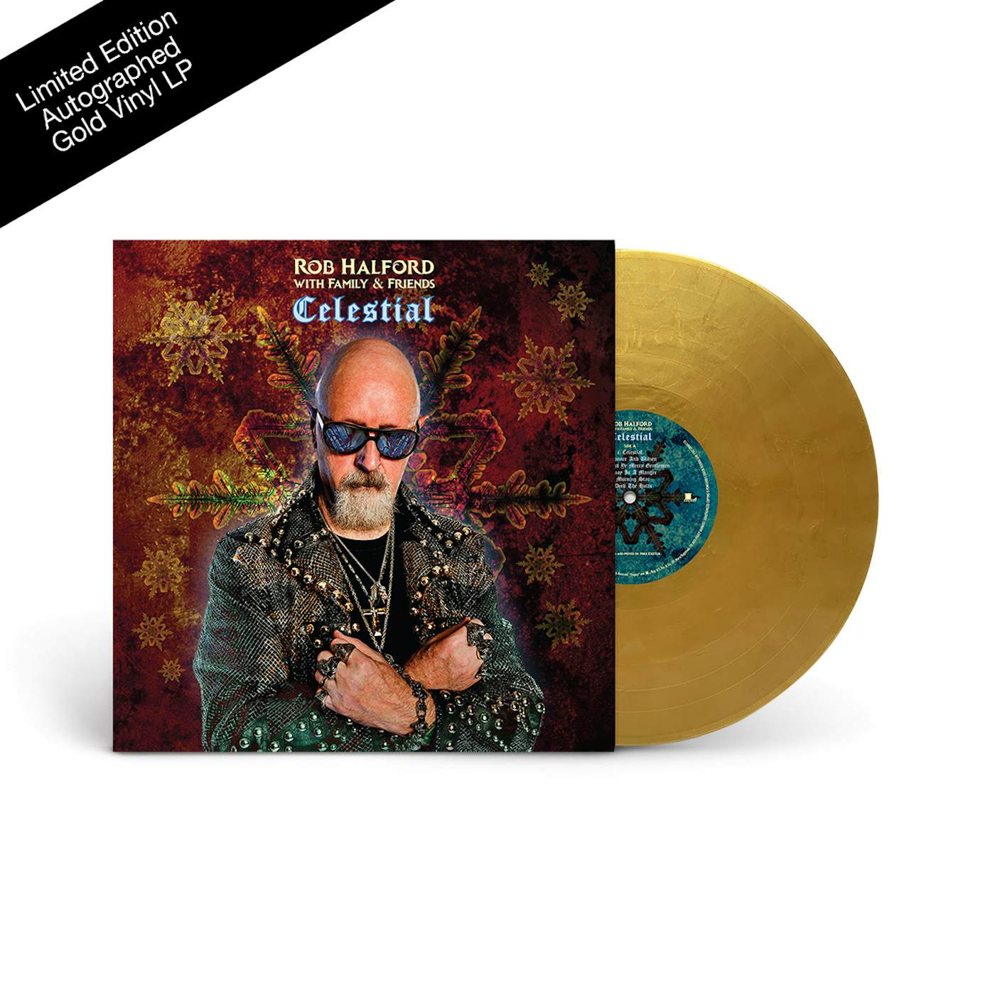 Rob Halford Celestial Autographed Gold LP - Only 200 Remain! (Vinyl)