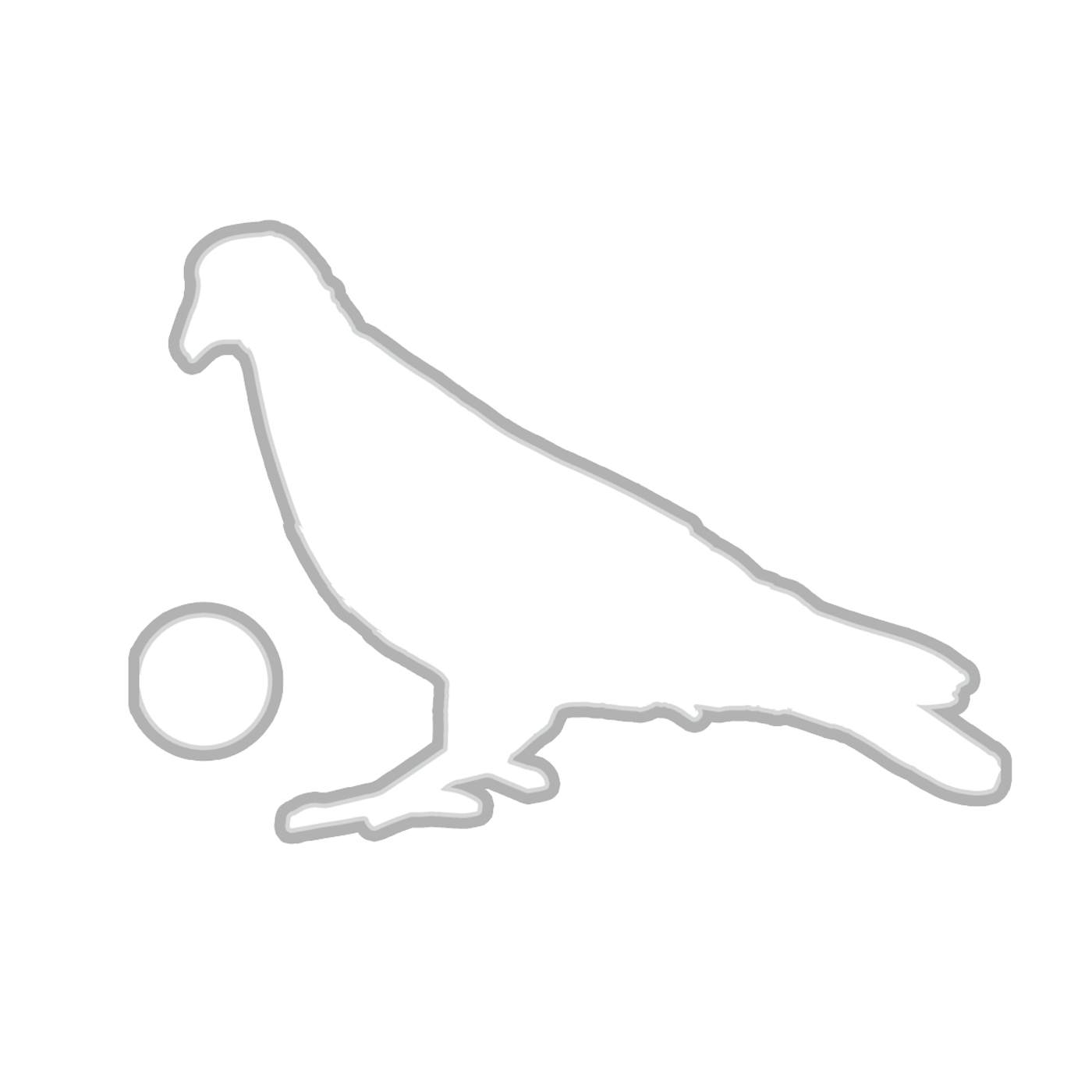 Pigeons Playing Ping Pong Pigeon Ball Window Decal