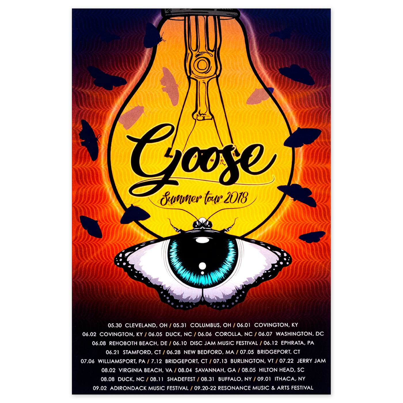 Goose 2018 Summer Tour Poster