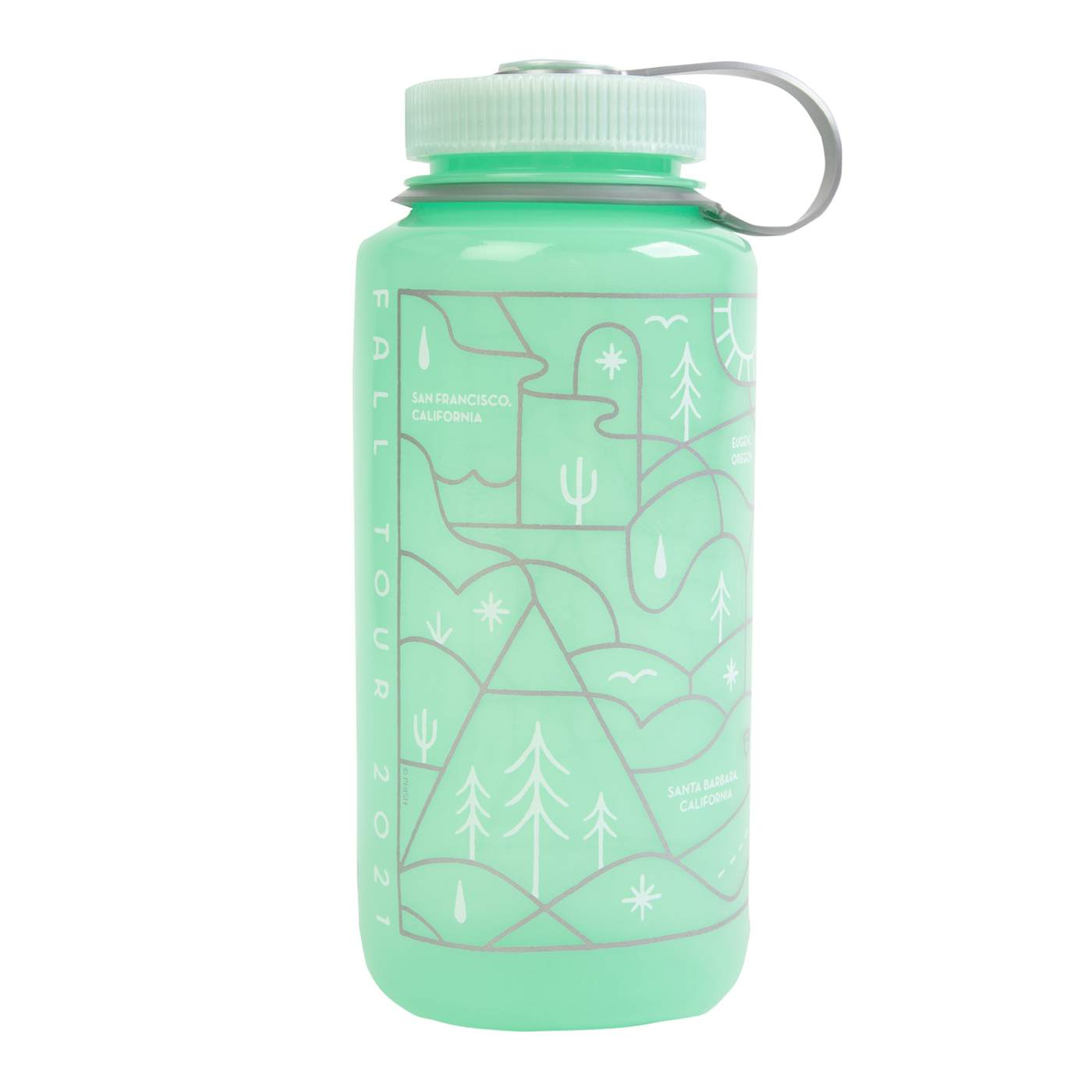 Nalgene Glows Green Water Bottle