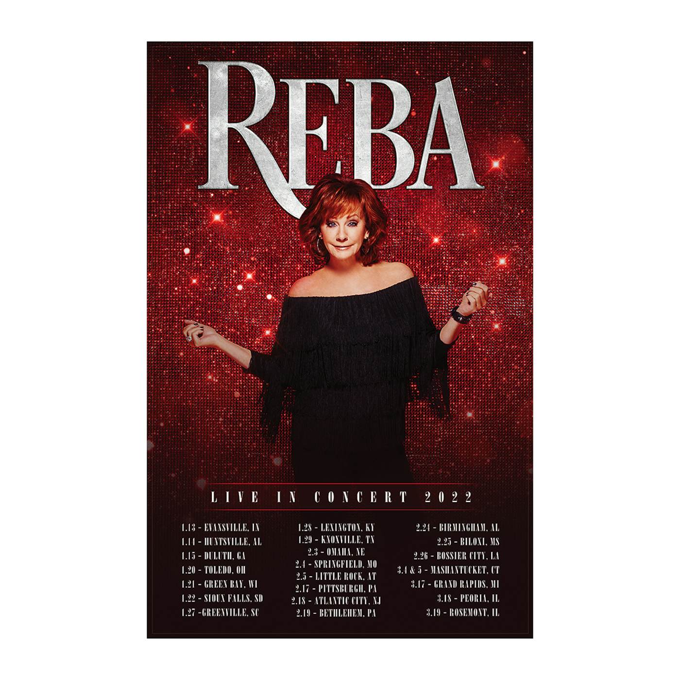 Reba McEntire Live in Concert Litho