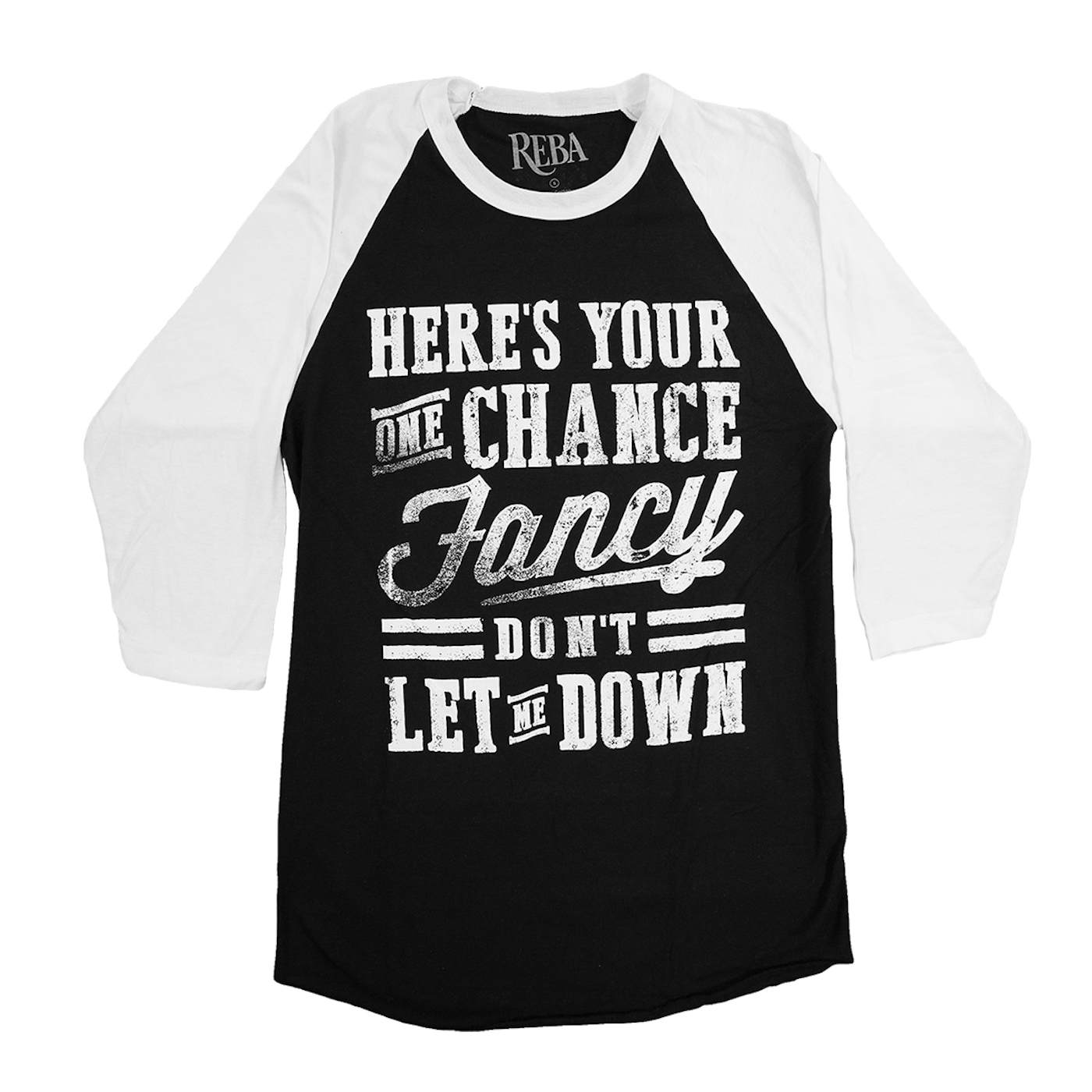 Reba McEntire Black and White Fancy Raglan