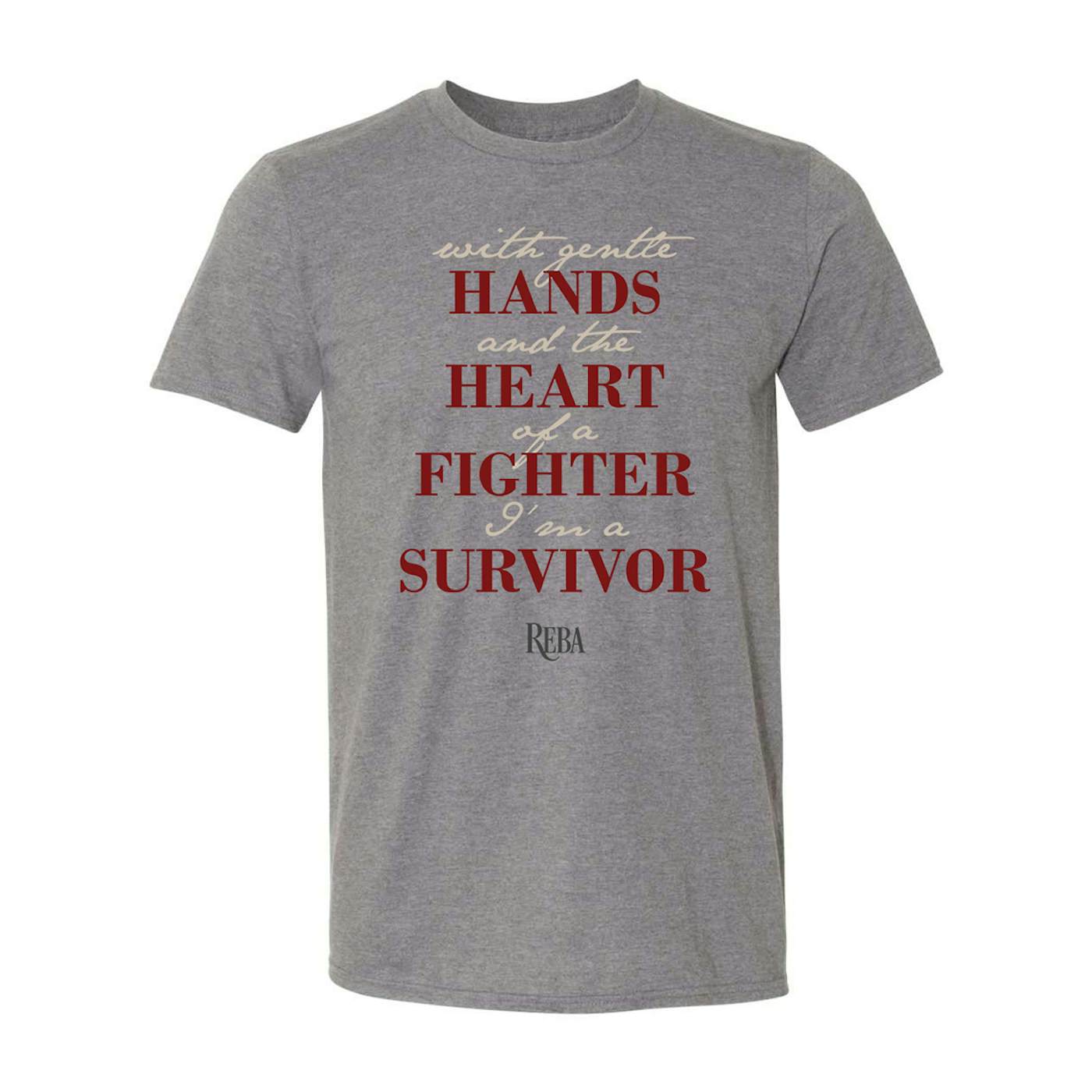 Reba McEntire Hands Heart Fighter T-Shirt