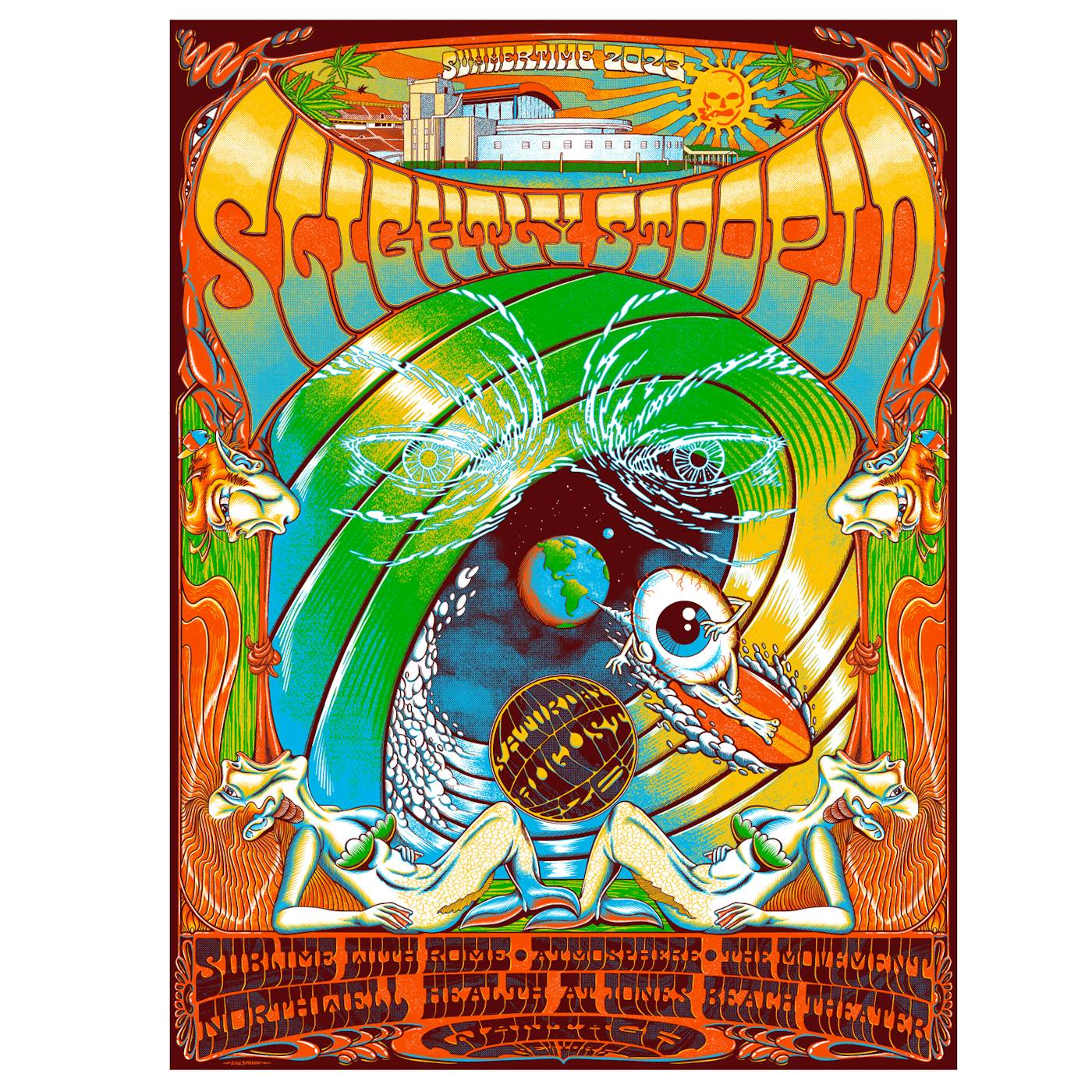 Slightly Stoopid 8/26/23 Wantagh, NY Show Poster by Fandy Darisman