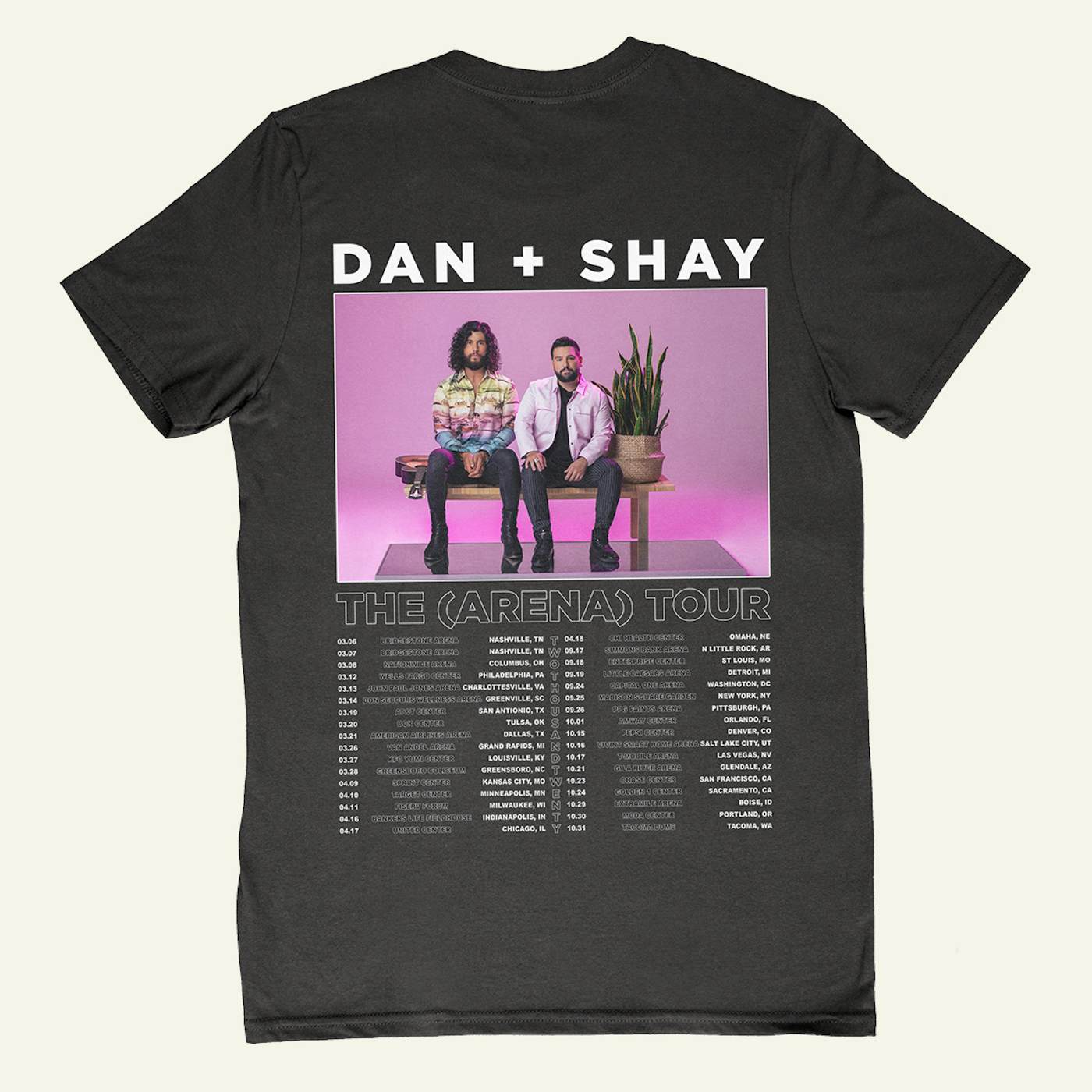 Dan + Shay Arena Tour Dateback T-shirt