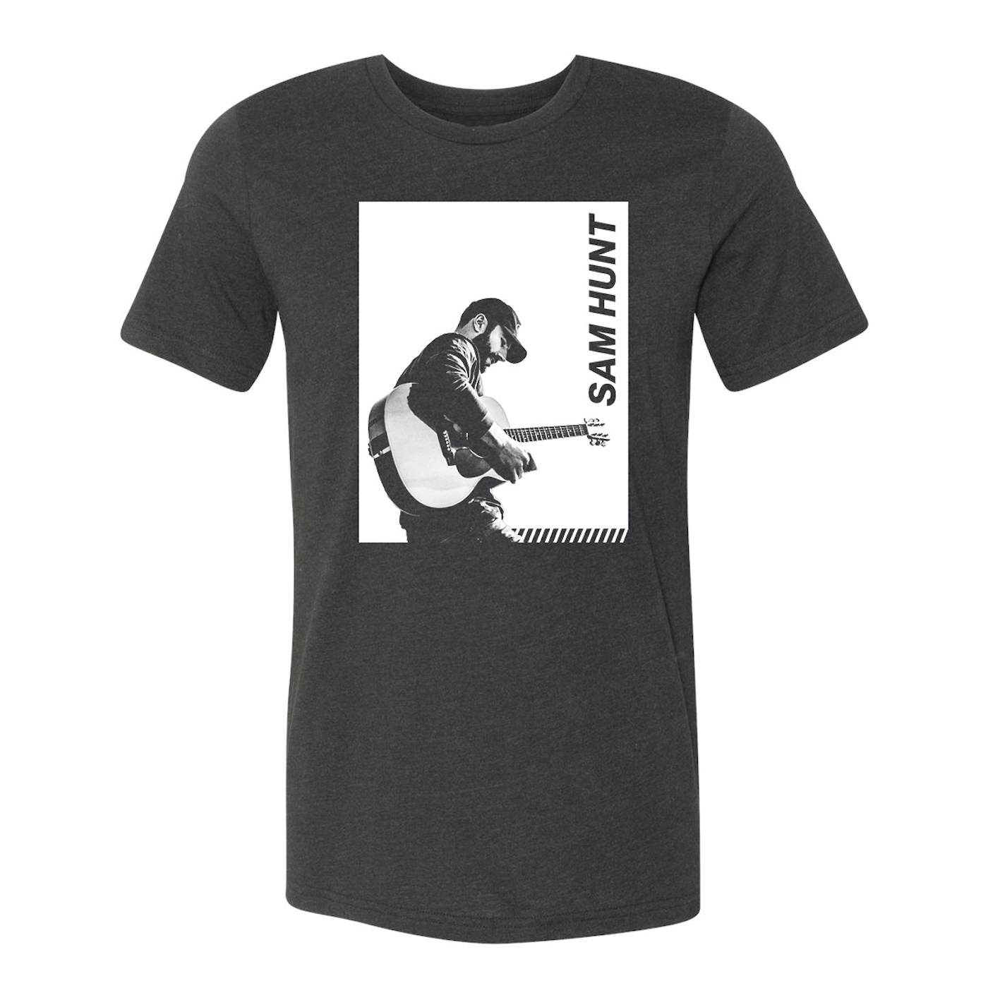 Sam Hunt Guitar Block Photo T-Shirt