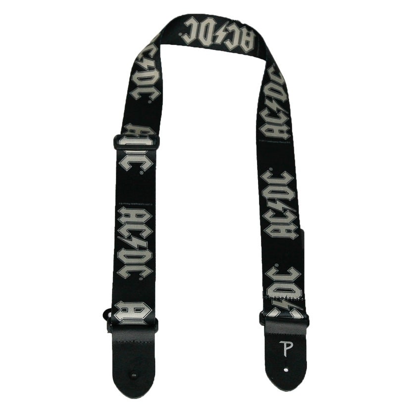 AC/DC Grey Logo Guitar Strap