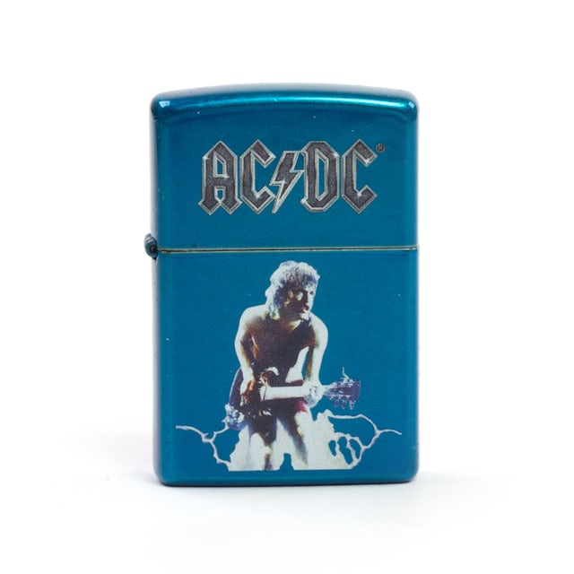 AC/DC Angus Photo Blue Zippo Lighter