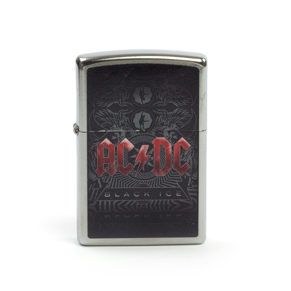 AC/DC Black Ice Red Logo Zippo Lighter
