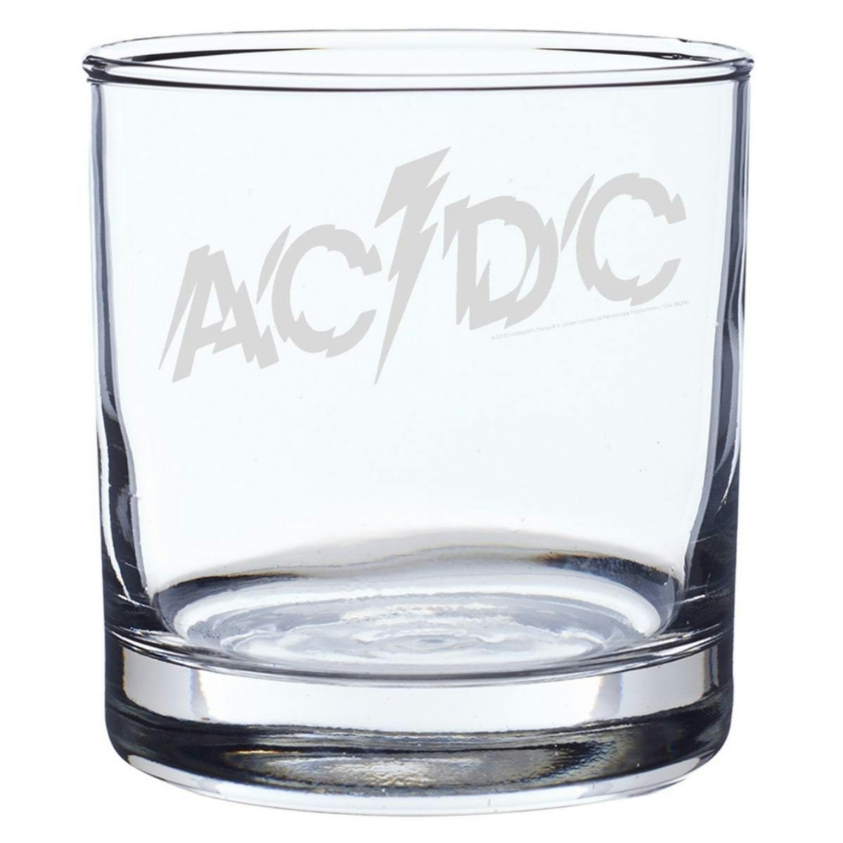 AC/DC Powerage Logo Laser-Etched Whiskey Glass