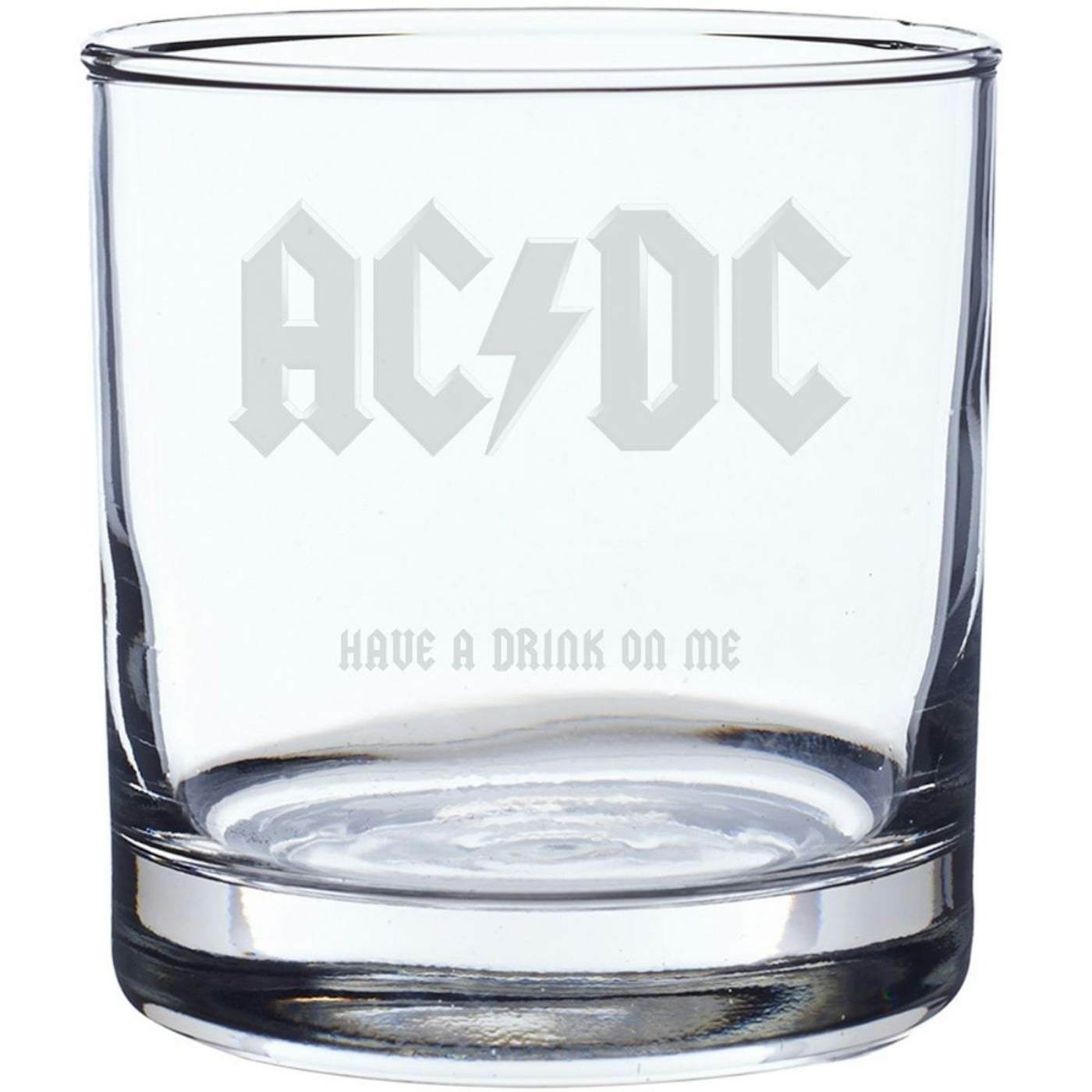 AC/DC Have A Drink On Me Laser-Etched Whiskey Glass