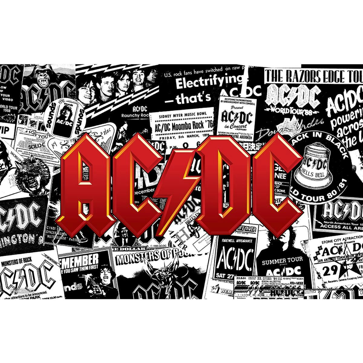 AC/DC - Collage 11x17 Unframed Print