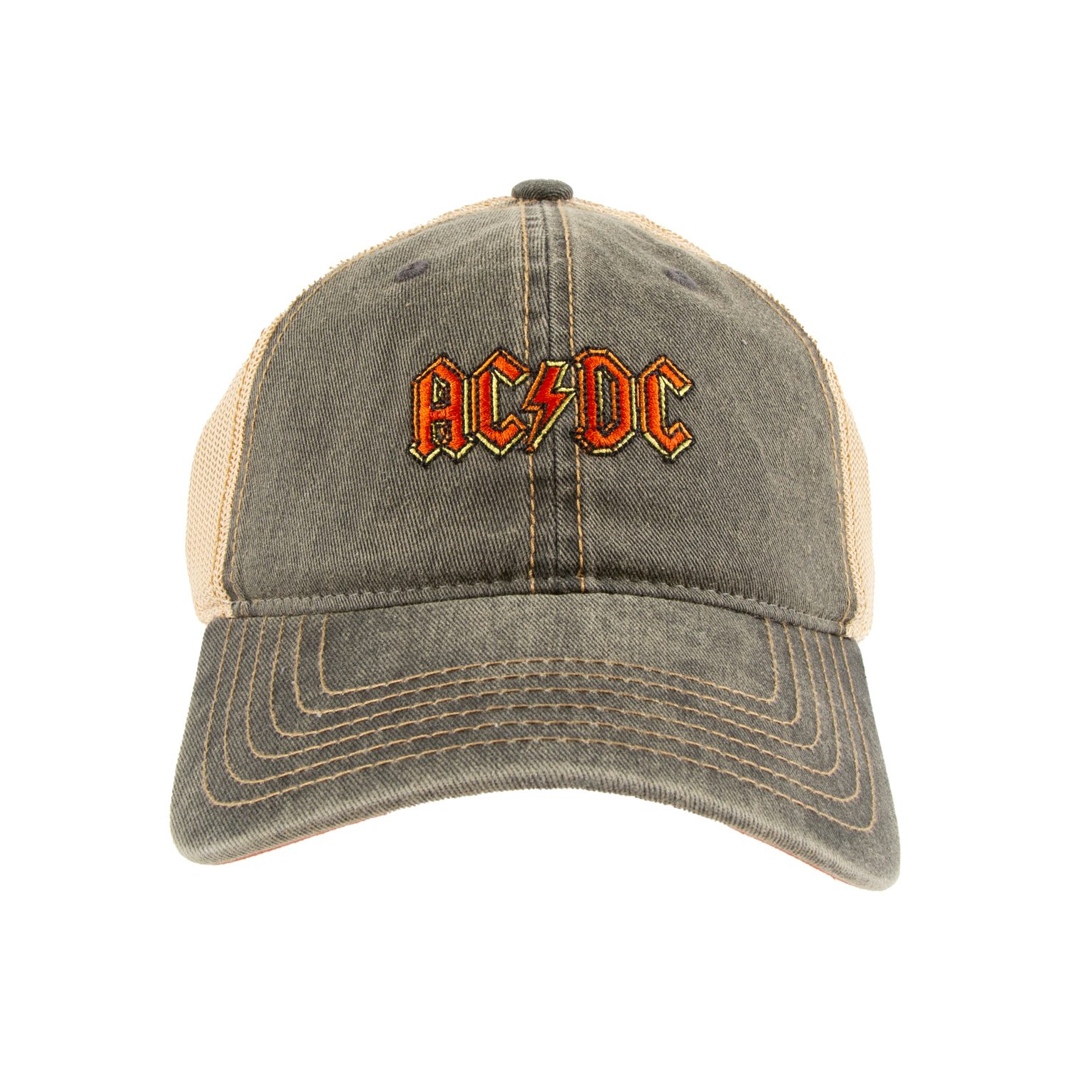 AC/DC Embroidered Denim Trucker Hat