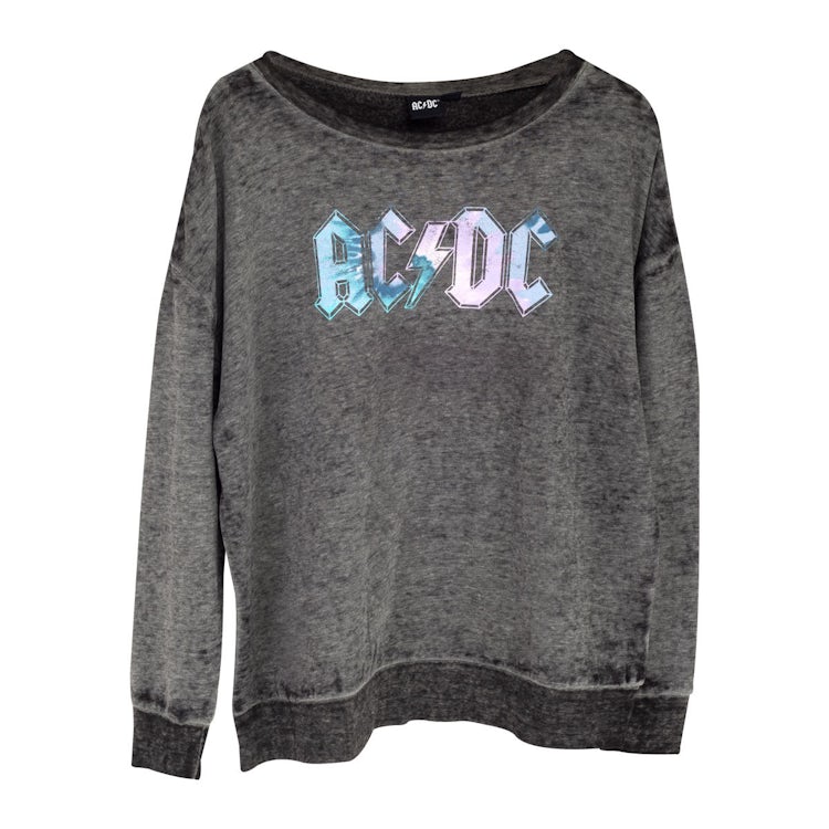 AC/DC Grey Sweater with Blue/White Logo