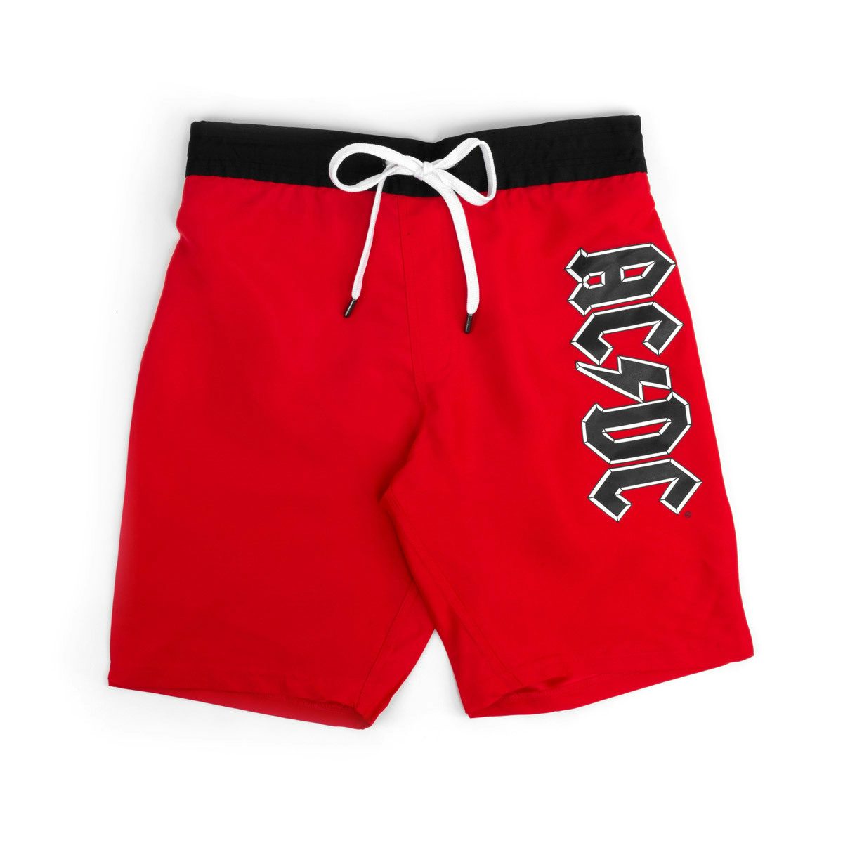 AC/DC Black Logo Red Board Shorts