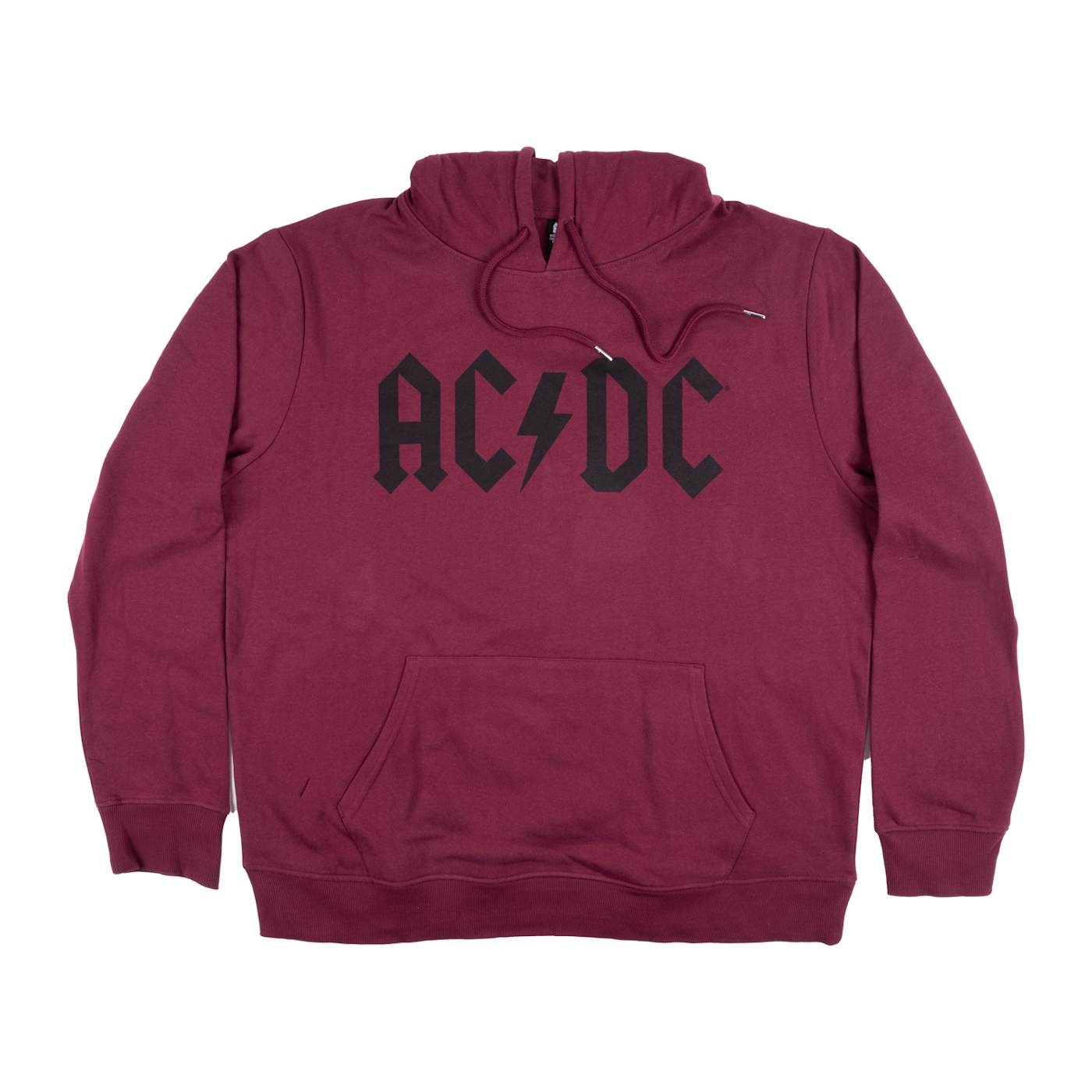 AC DC Burgundy Plus Pullover Hoodie