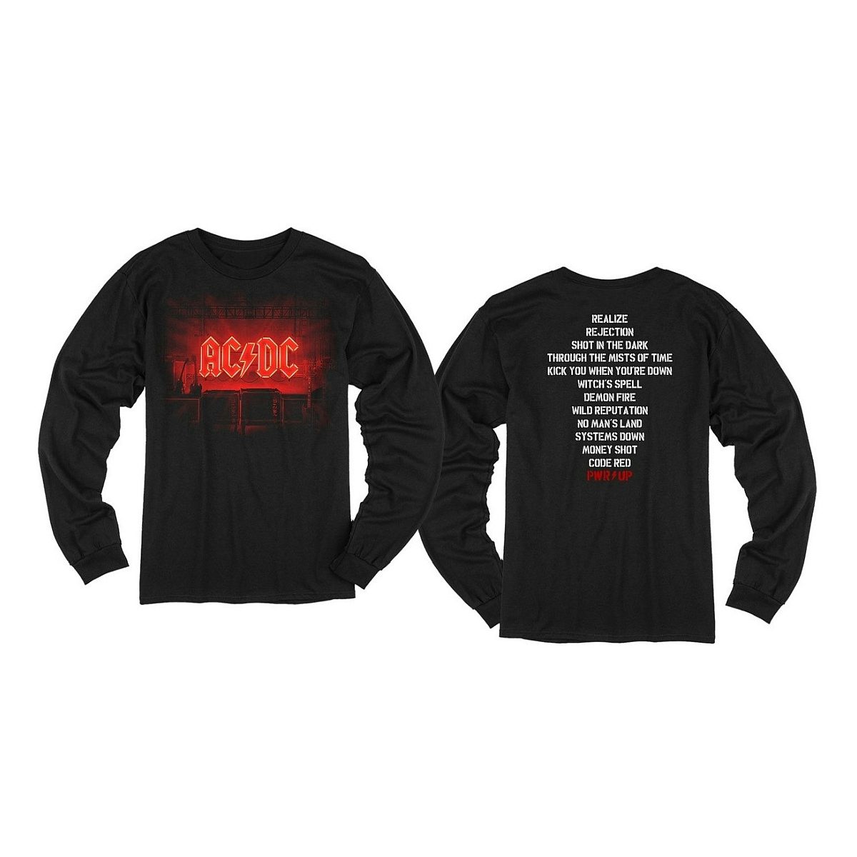ac dc power up t shirt