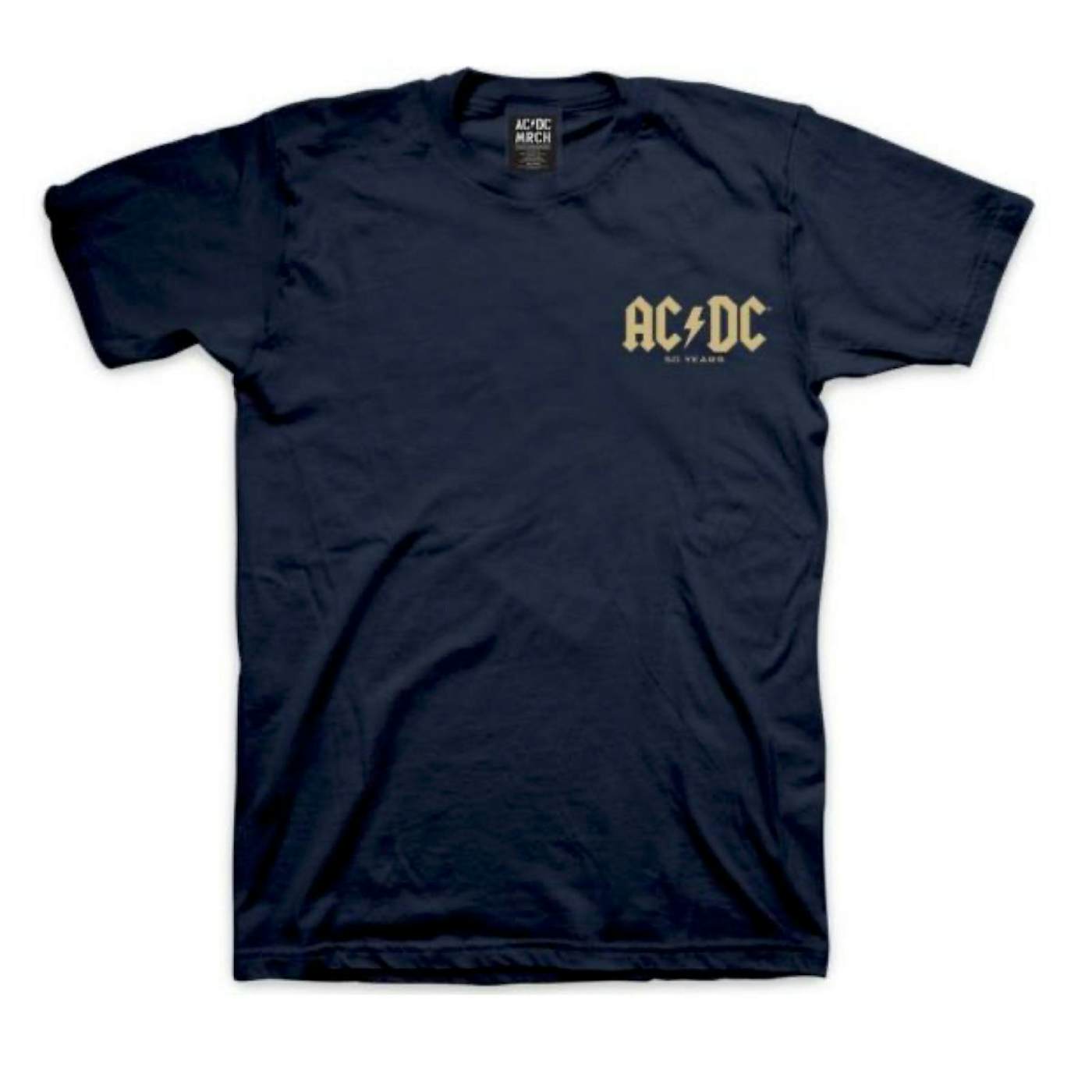 AC/DC 50 Years Small Logo T-Shirt