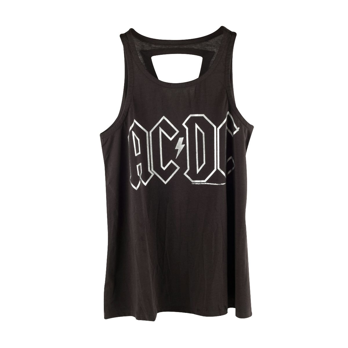 AC/DC Silver Logo with Lightning Bolt Tank Top