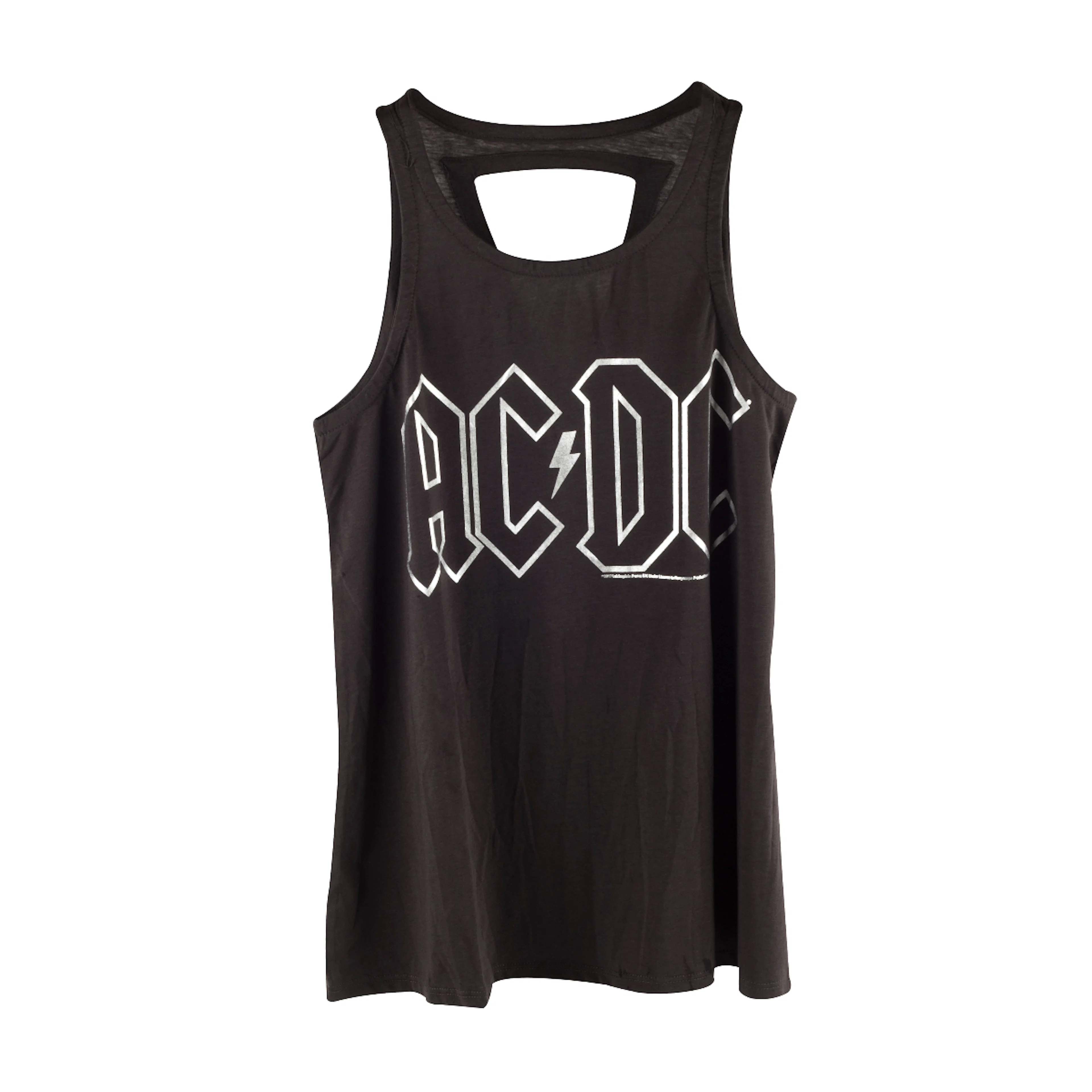 AC/DC Silver Logo with Lightning Bolt Tank Top