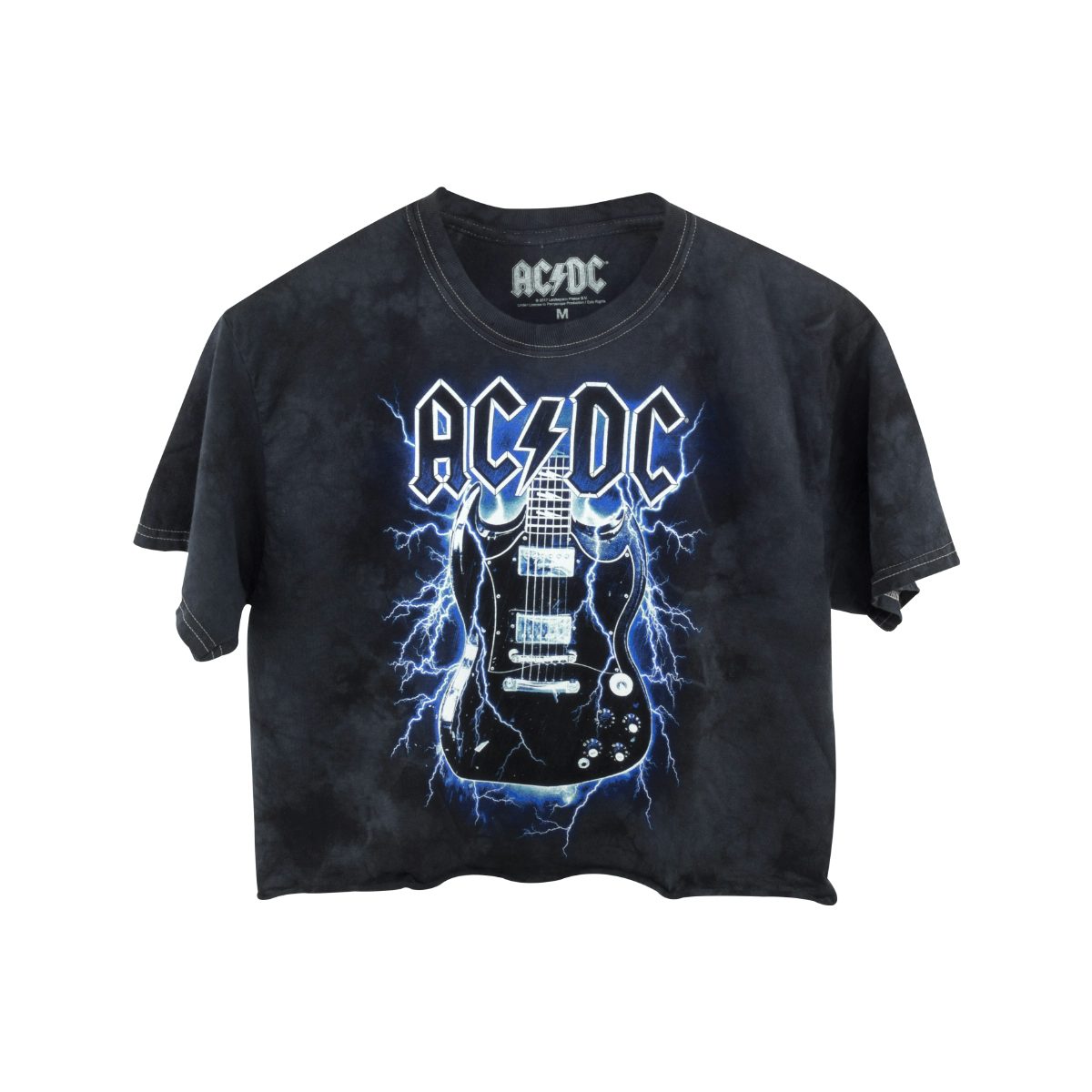 AC/DC Crop Top Guitar T-Shirt