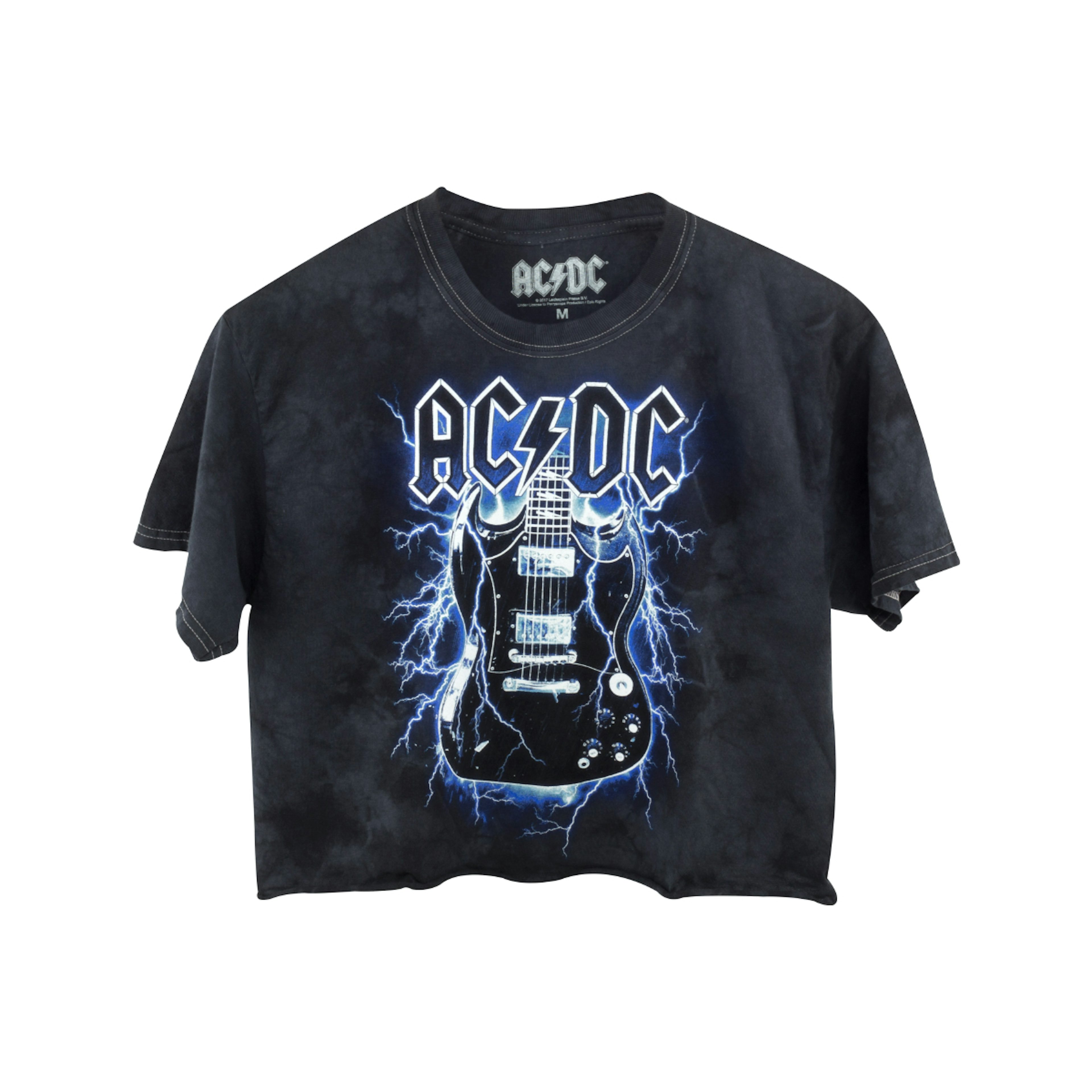 AC/DC Crop Top Guitar T-Shirt