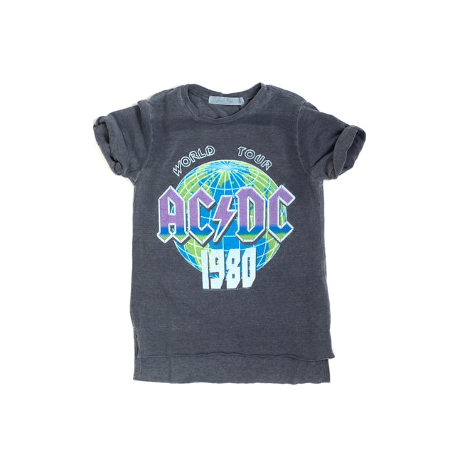 AC/DC Kids World Tour 1980 Globe T-Shirt